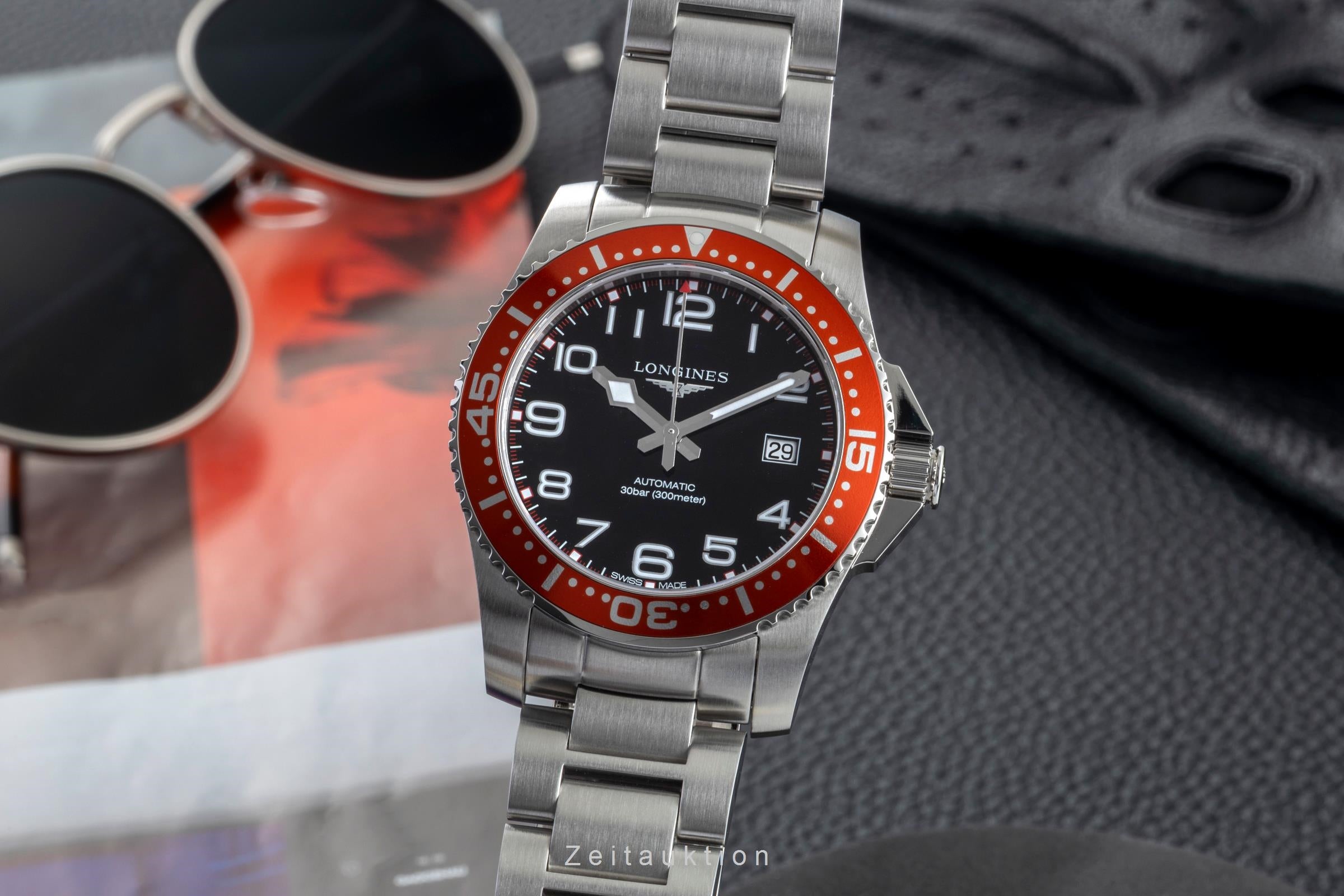 Longines Hydro Conquest acier automatique montre pour hommes L3.695.4  [2602090]