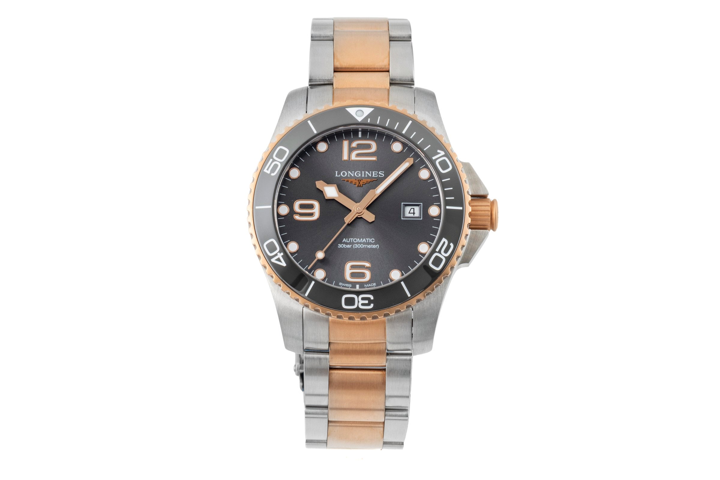 Longines Hydro Conquest acier automatique montre pour hommes L3.782.3.78.7 LP: 2200EUR  [2602092]