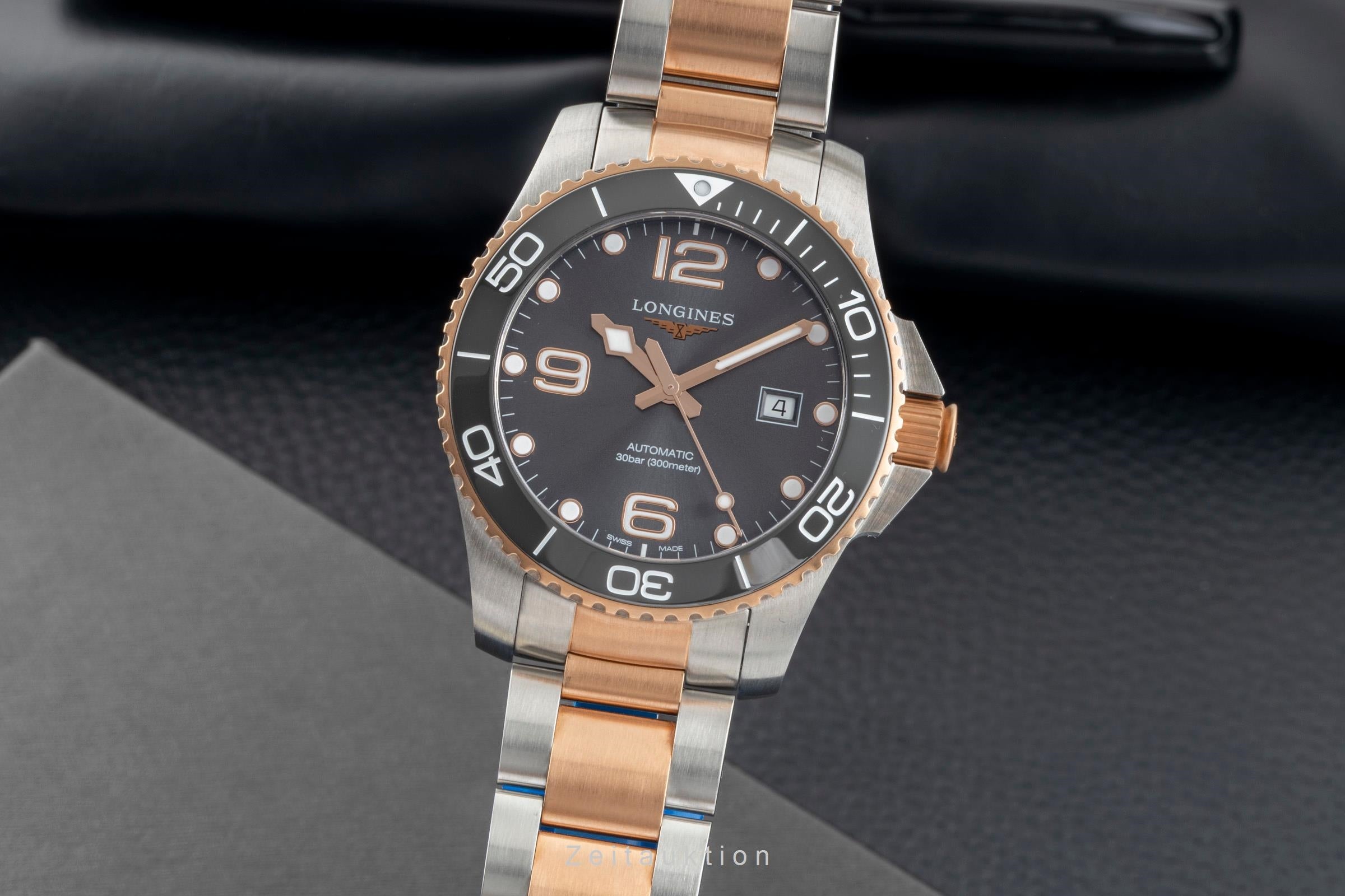 Longines Hydro Conquest acier automatique montre pour hommes L3.782.3.78.7 LP: 2200EUR  [2602092]