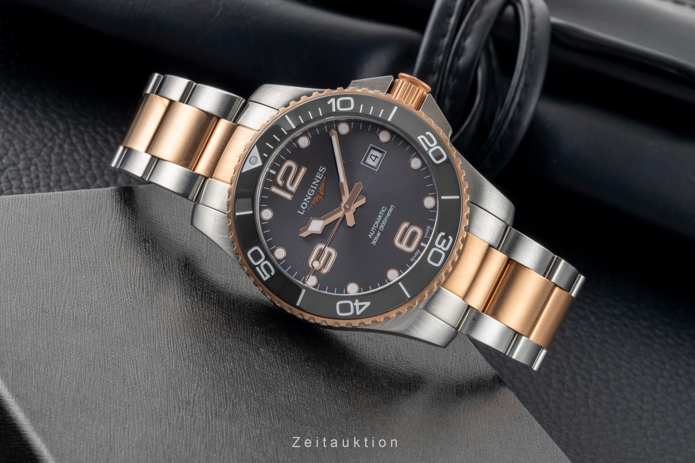 Longines Hydro Conquest acero automático reloj para caballeros L3.782.3.78.7 LP: 2200EUR  [2602092]