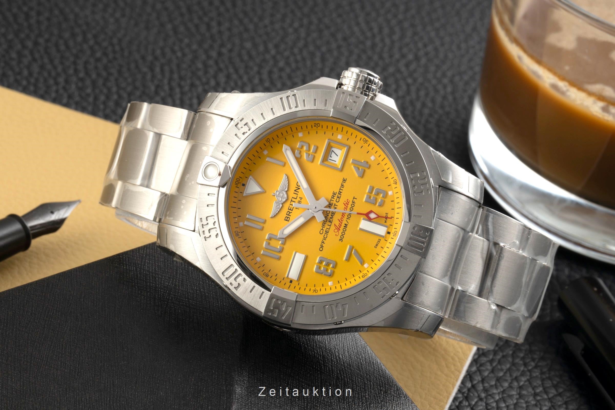 Breitling Avenger Seawolf acero automático reloj para caballeros A17331101I1A1  [2602097]