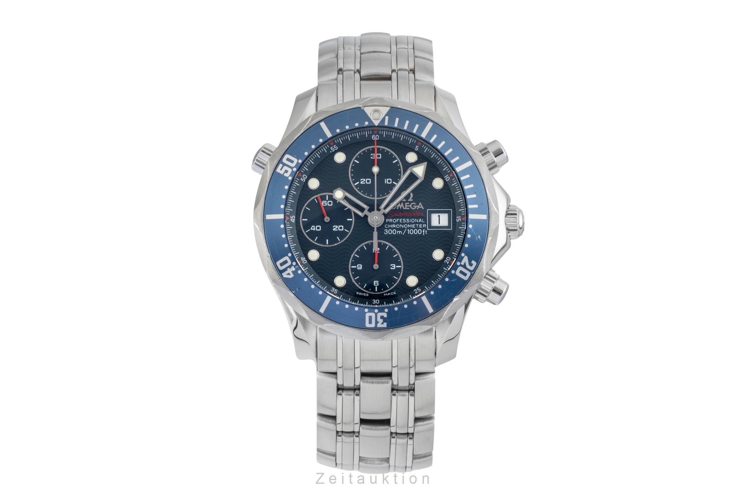 Omega Seamaster chronographe acier automatique montre pour hommes 2225.80.00 LP: 9300EUR  [2602098]