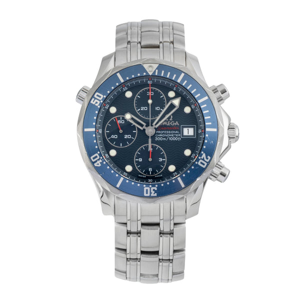 Omega Seamaster chronographe acier automatique montre pour hommes 2225.80.00 LP: 9300EUR  [2602098]