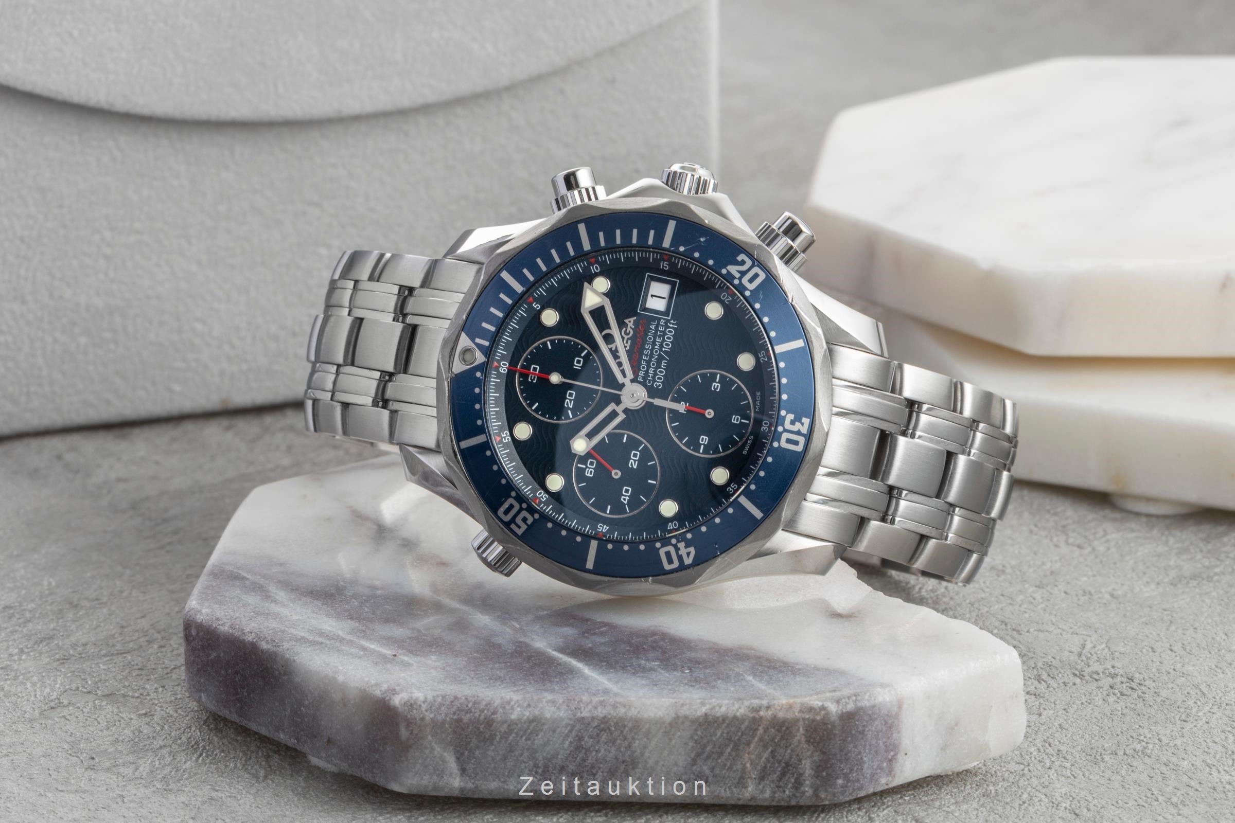 Omega Seamaster chronographe acier automatique montre pour hommes 2225.80.00 LP: 9300EUR  [2602098]