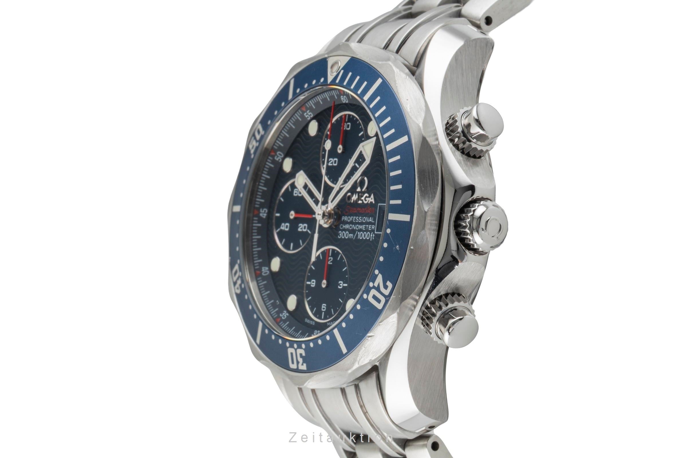 Omega Seamaster chronographe acier automatique montre pour hommes 2225.80.00 LP: 9300EUR  [2602098]