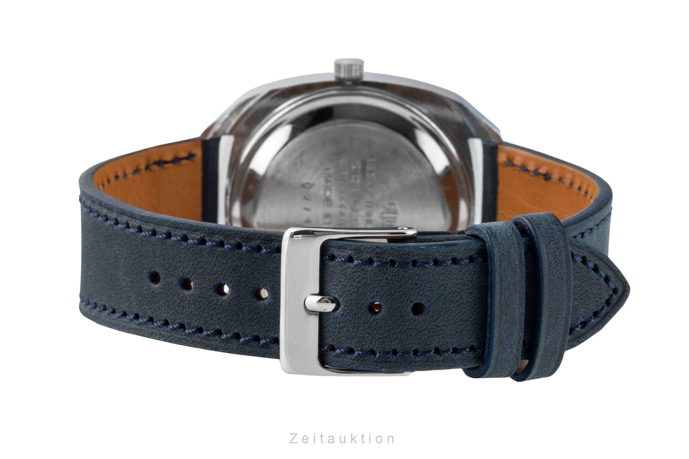 Glashütte Spezimatic latón cromado automático reloj para caballeros Vintage  [2602100]