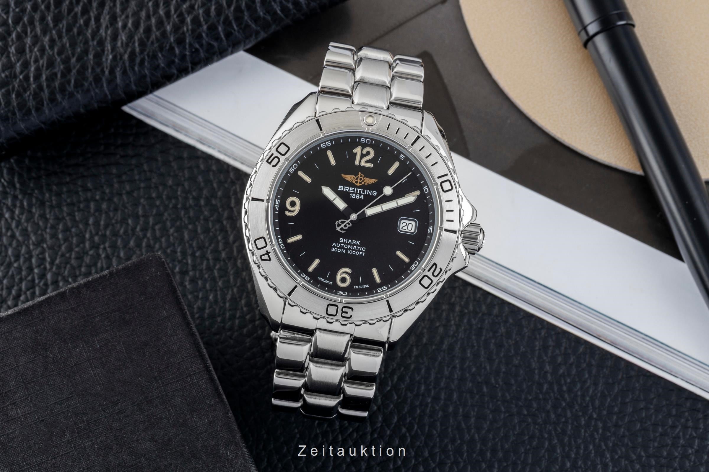 Breitling Shark acero automático reloj para caballeros A17605  [2602101]