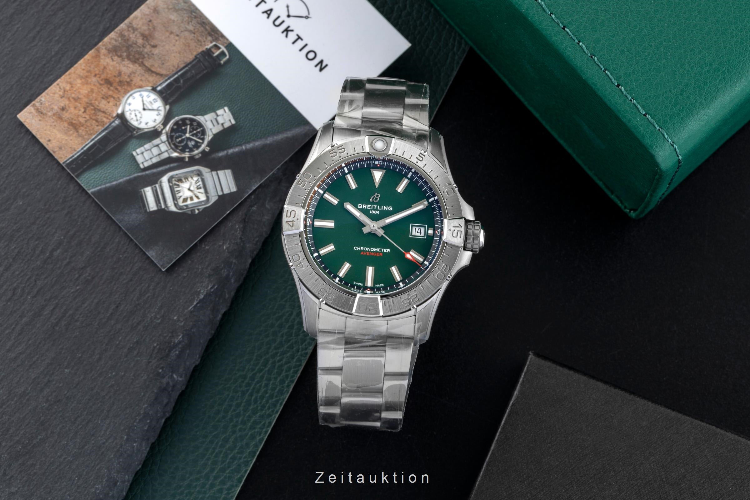 Breitling Avenger acero automático reloj para caballeros A17328101L1A1 LP: 5100EUR  [2602108]