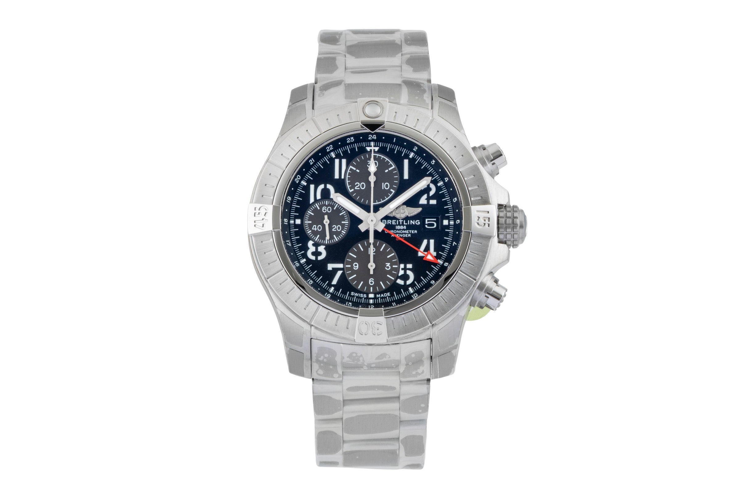 Breitling Avenger Chronograph GMT 45 Automatik Ref. A24315101B1A1 B&P New  [2602109]