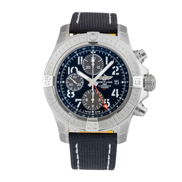 Breitling Avenger Chronograph GMT 45 Stahl Automatik Ref. A24315101B1X1 B&P New [2602110]