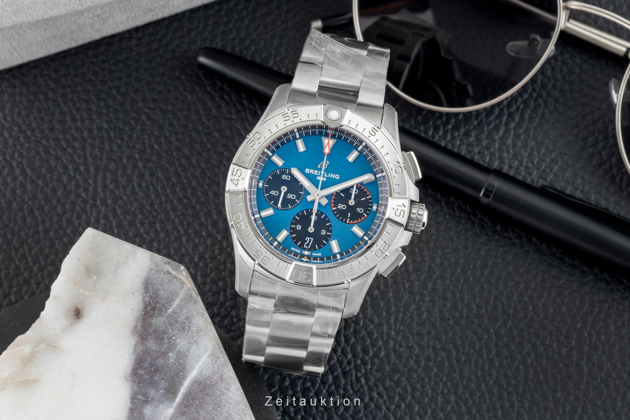 Breitling Avenger cronógrafo acero automático reloj para caballeros AB0146101C1A1 LP: 7200EUR  [2602116]