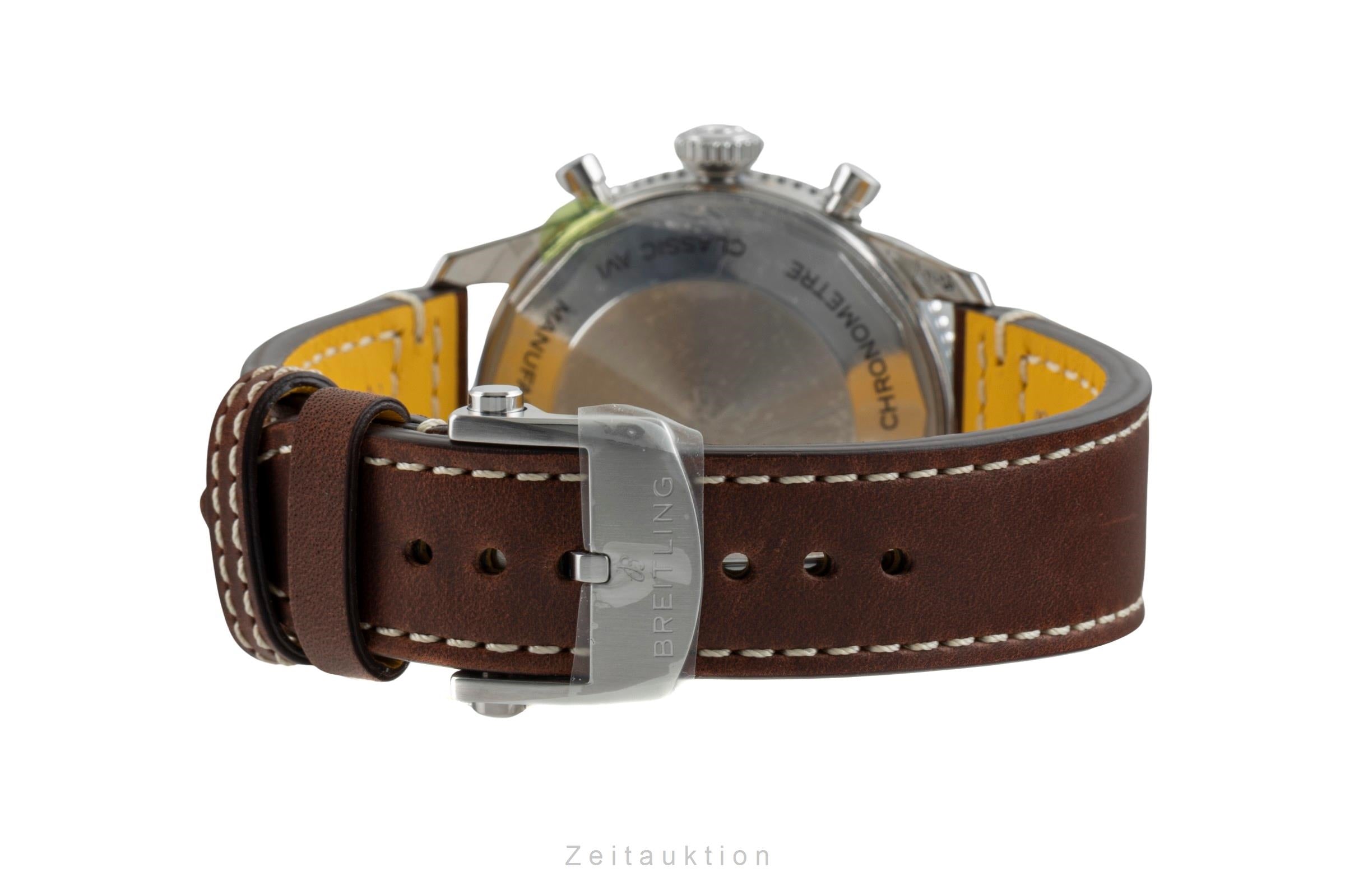 Breitling Classic AVI Chronograph 42 Curtiss Warhawk Stahl Ref A233802A1L1X1 B&P [2602127]