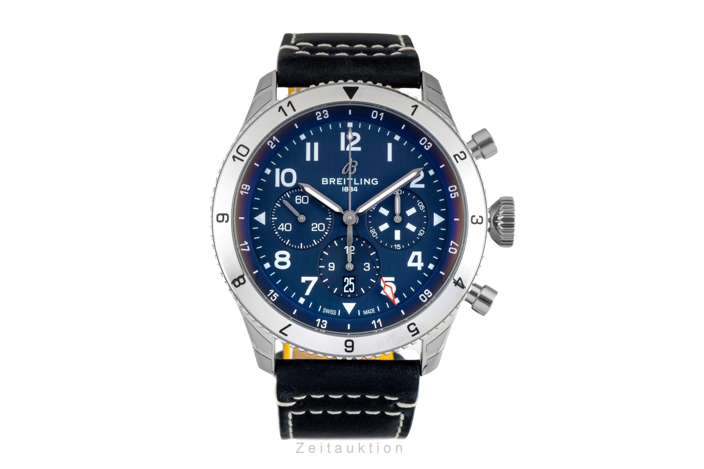 Breitling Super Avi chronograph steel automatic men's watch AB04451A1C1X1 LP: 10900EUR  [2602128]