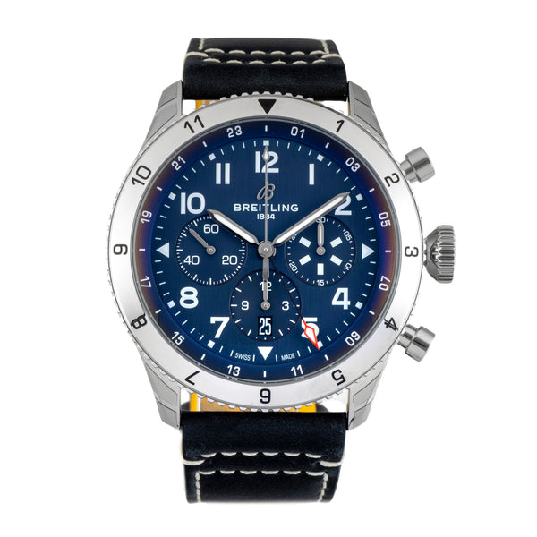 Breitling Super Avi chronograph steel automatic men's watch AB04451A1C1X1 LP: 10900EUR  [2602128]