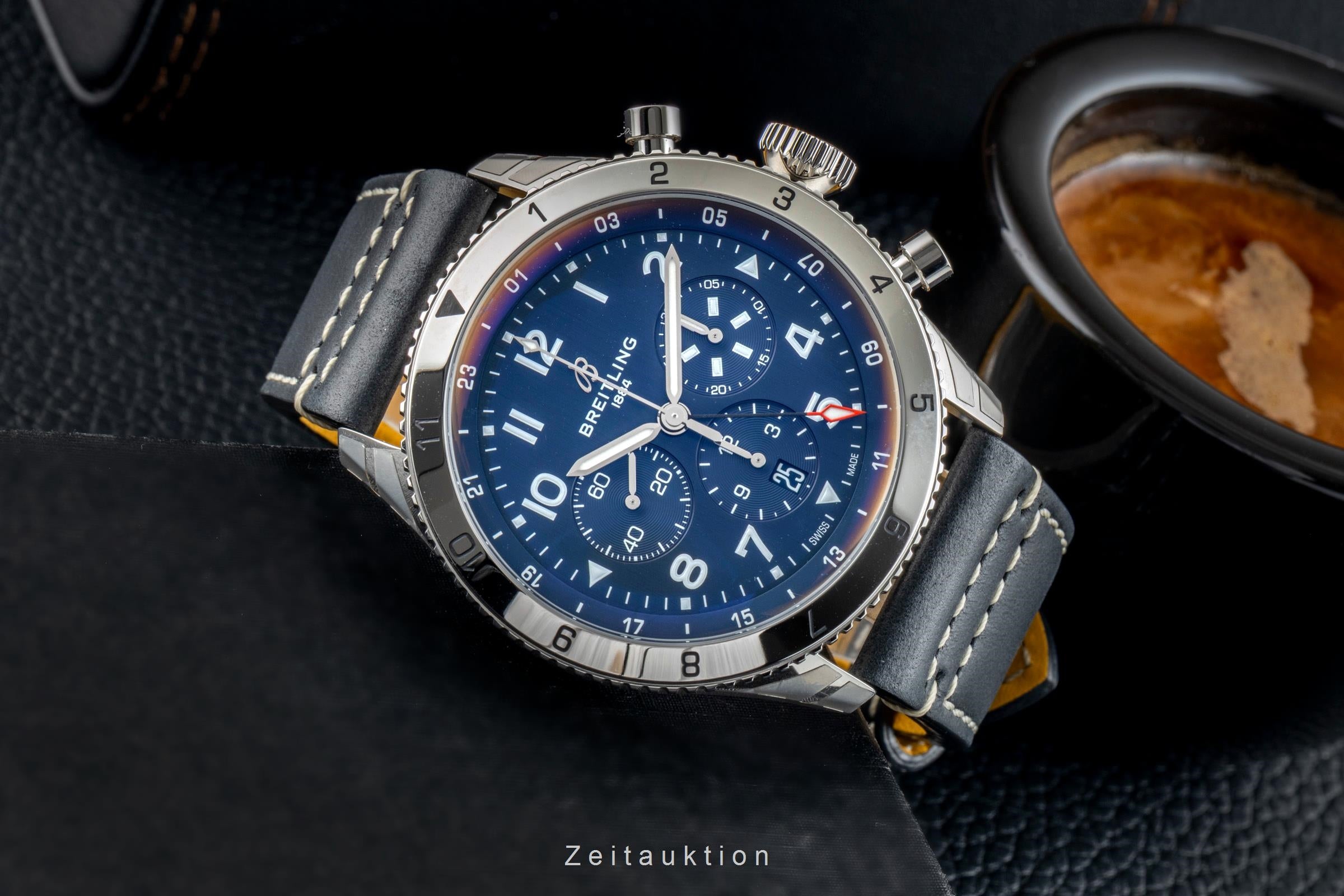 Breitling Super Avi chronograph steel automatic men's watch AB04451A1C1X1 LP: 10900EUR  [2602128]