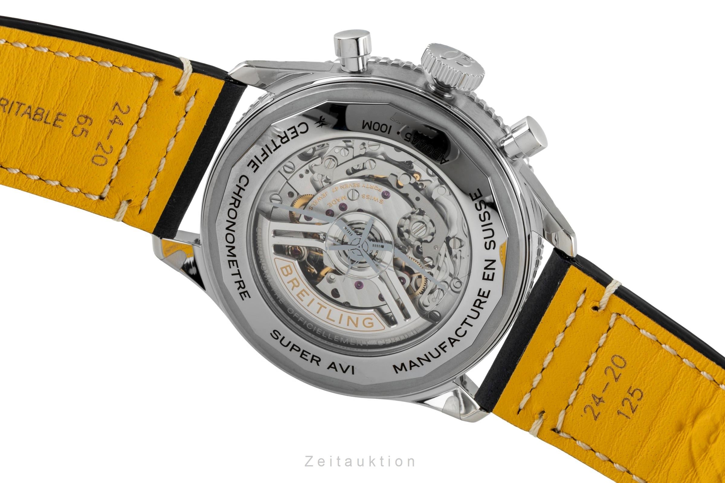 Breitling Super Avi chronograph steel automatic men's watch AB04451A1C1X1 LP: 10900EUR  [2602128]