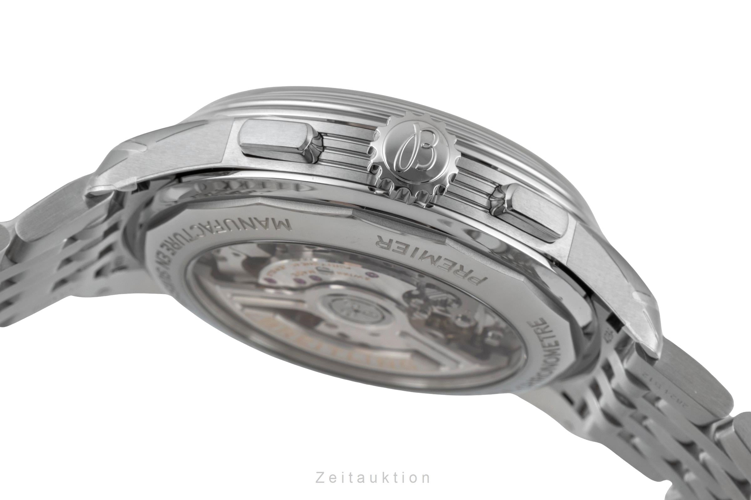 Breitling Premier B01 Chronograph 42 Stahl Automatik Ref. AB0145211G1A1 B&P New [2602130]