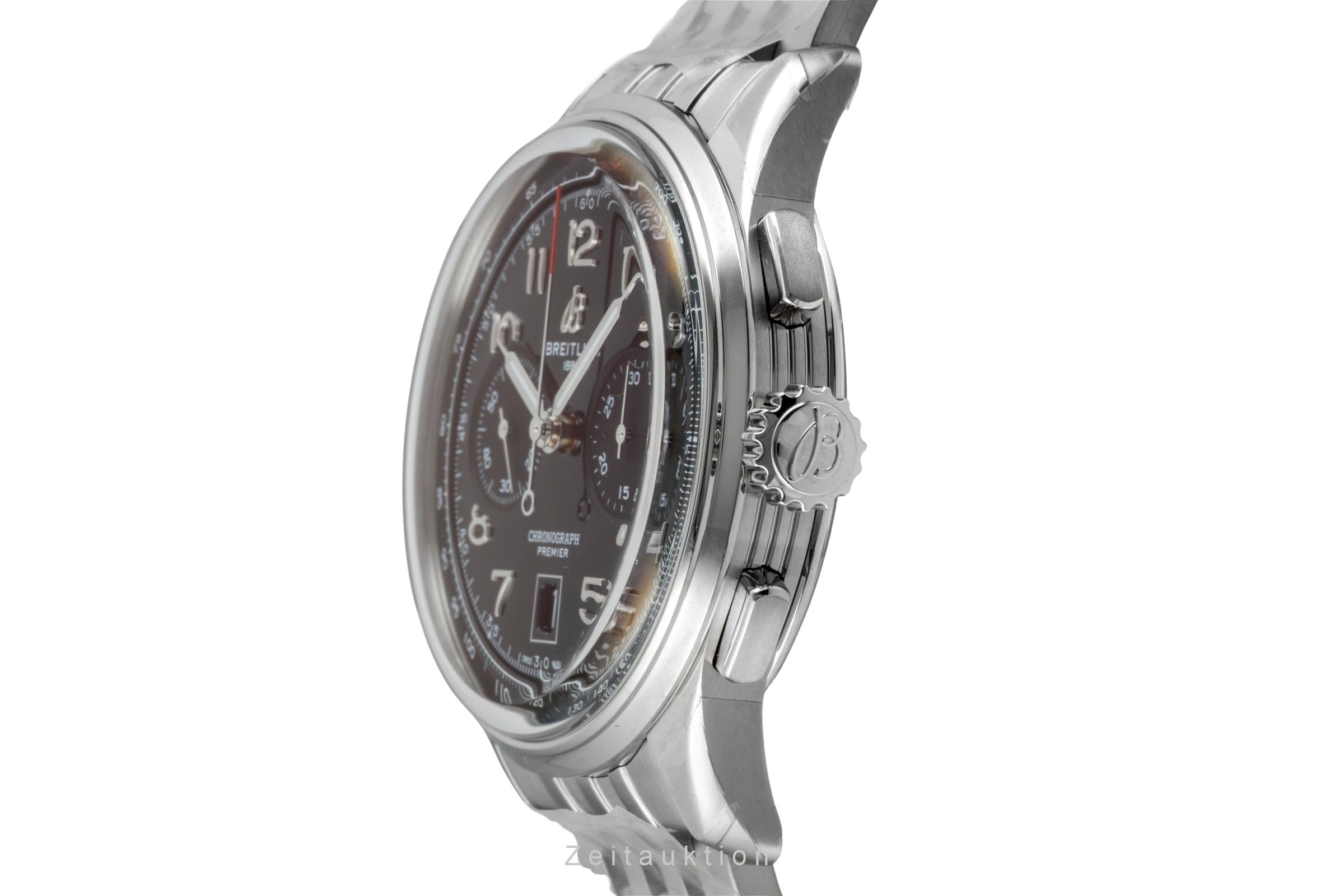 Breitling Premier B01 Chronograph 42 Stahl Automatik Ref. AB0145221B1A1 B&P New [2602131]