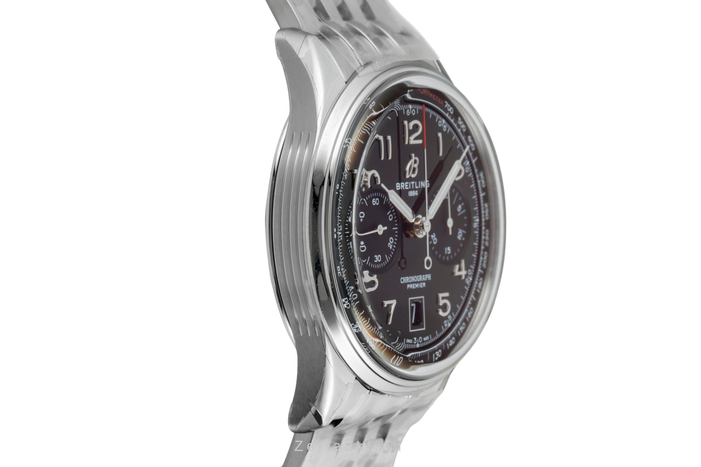 Breitling Premier B01 Chronograph 42 Stahl Automatik Ref. AB0145221B1A1 B&P New [2602131]
