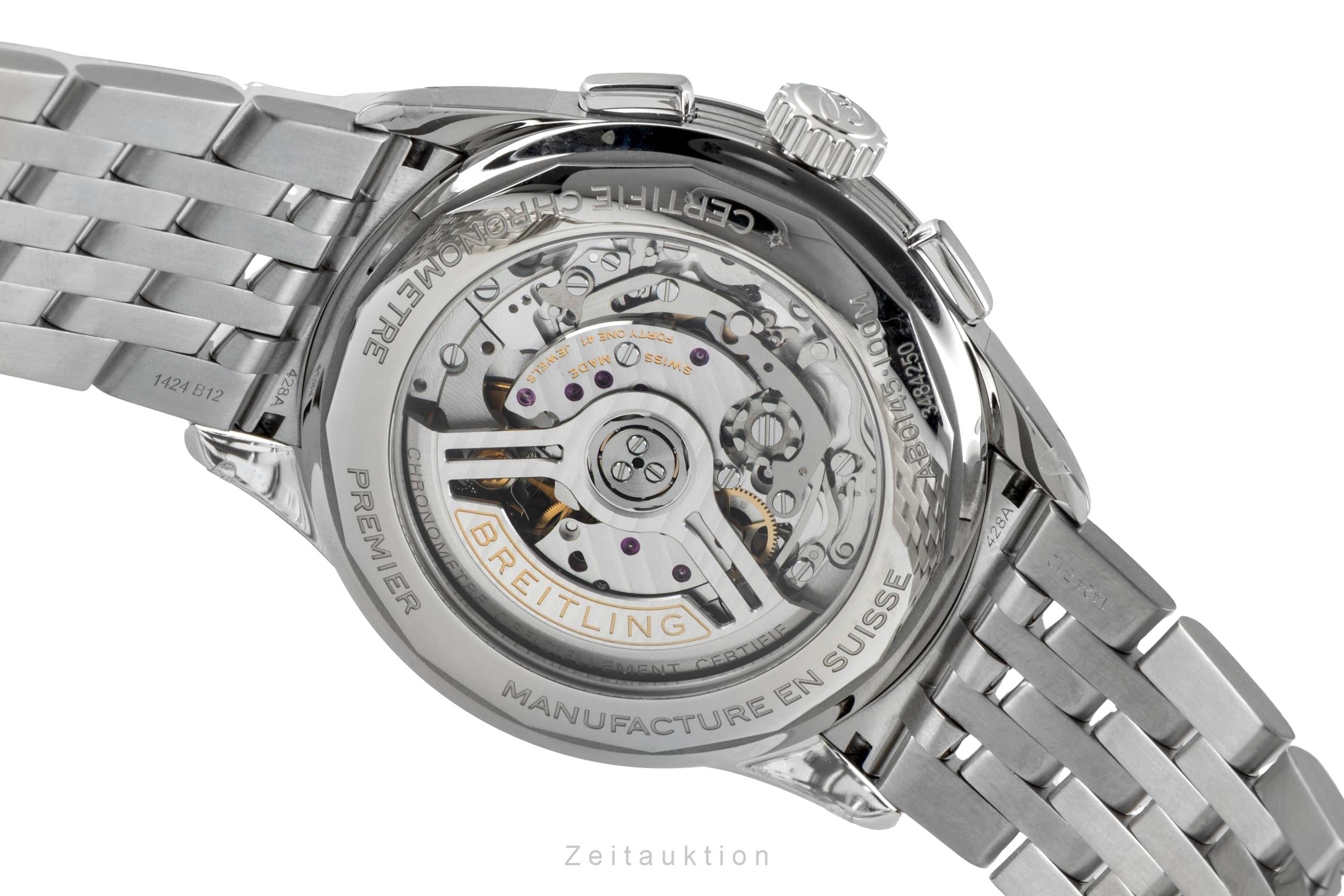 Breitling Premier B01 Chronograph 42 Stahl Automatik Ref. AB0145221B1A1 B&P New [2602131]