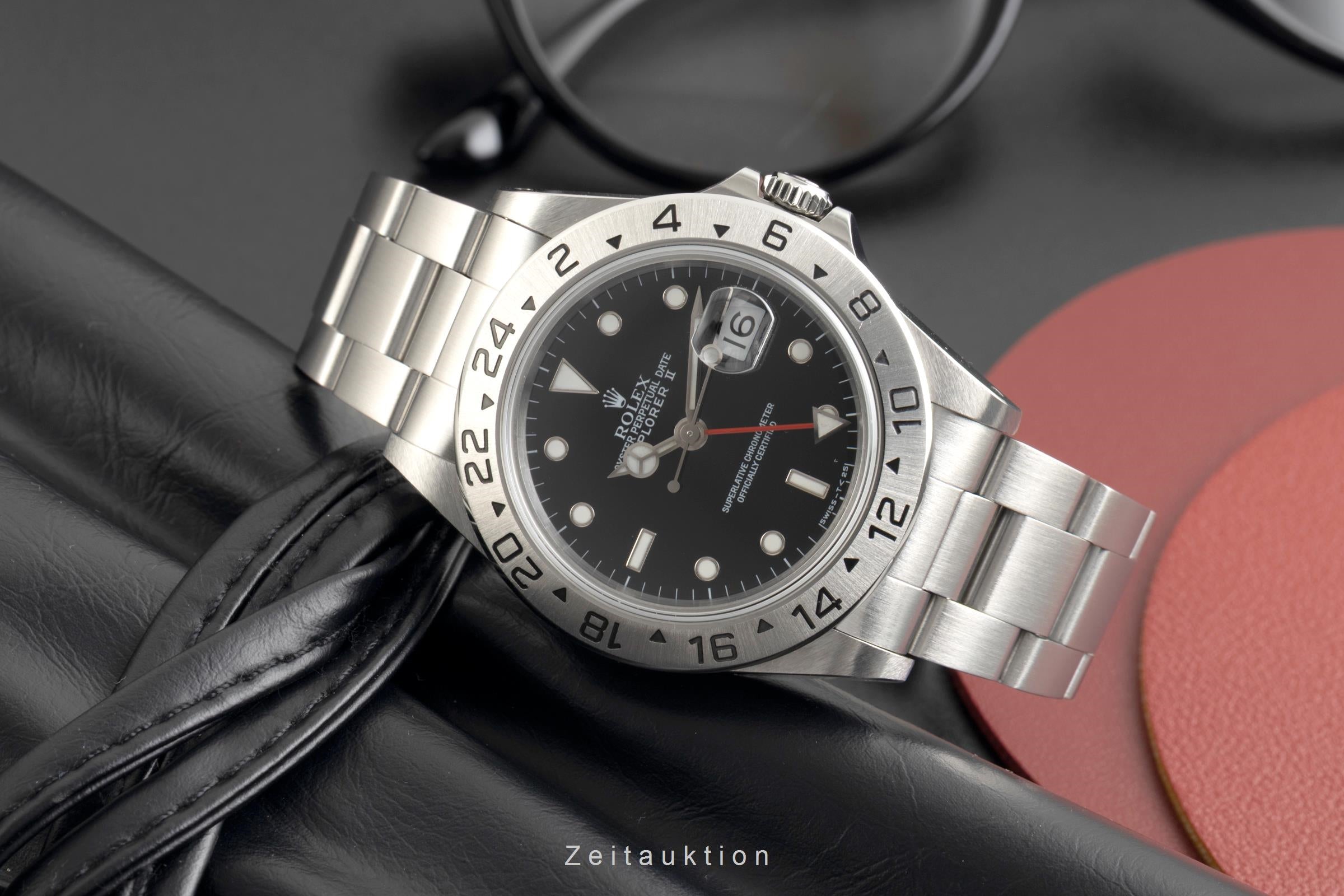 Rolex Explorer II Black Dial Edelstahl Automatik Ref. 16570 B&P 1994 LC 100 [2602134]