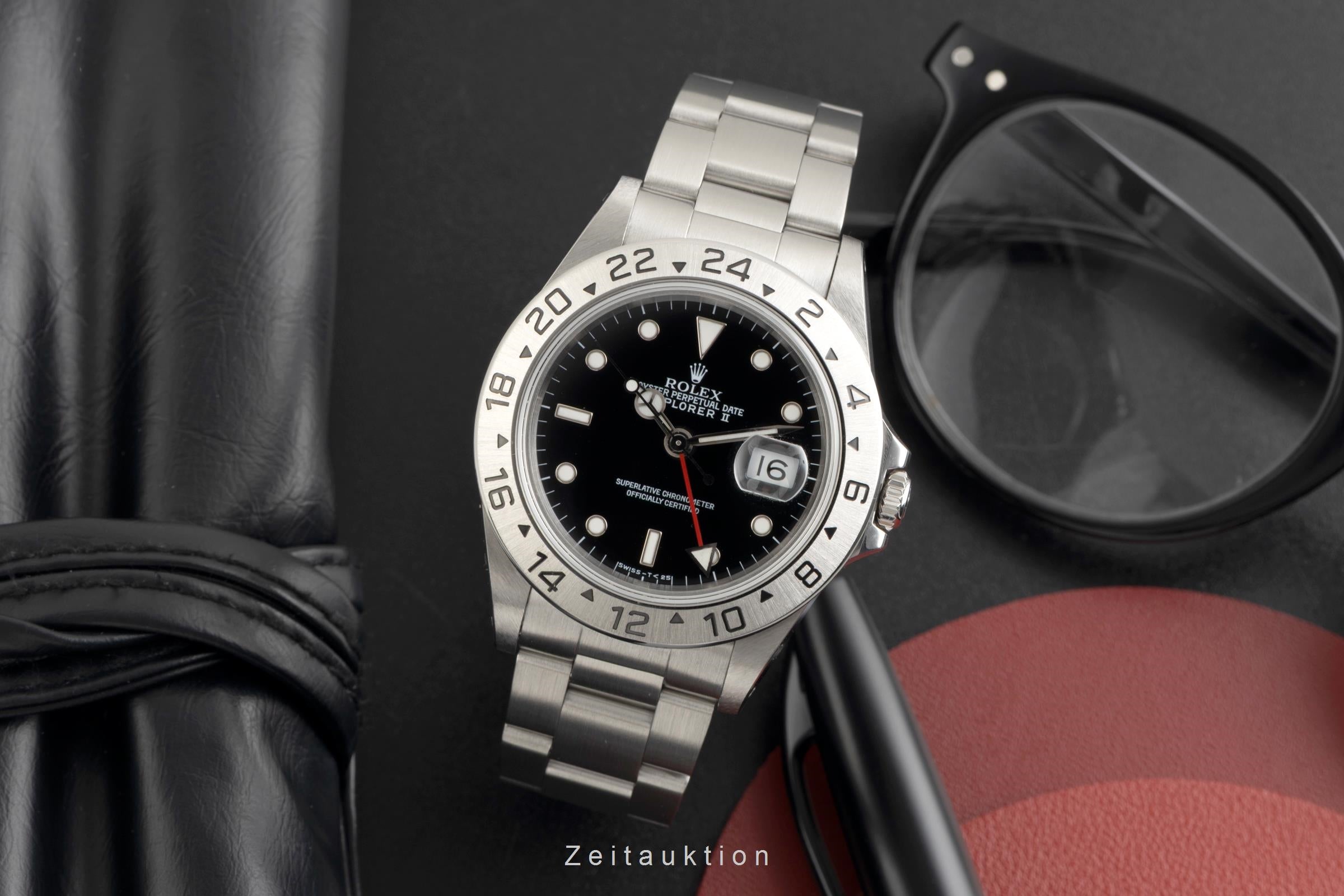 Rolex Explorer II Black Dial Edelstahl Automatik Ref. 16570 B&P 1994 LC 100 [2602134]