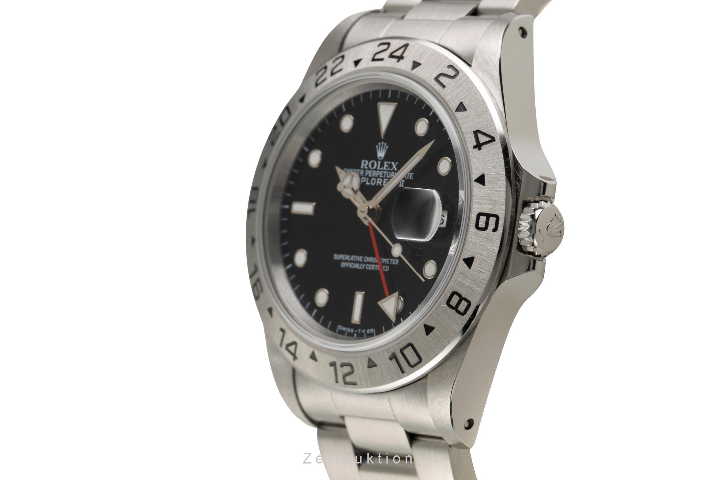 Rolex Explorer II Black Dial Edelstahl Automatik Ref. 16570 B&P 1994 LC 100 [2602134]