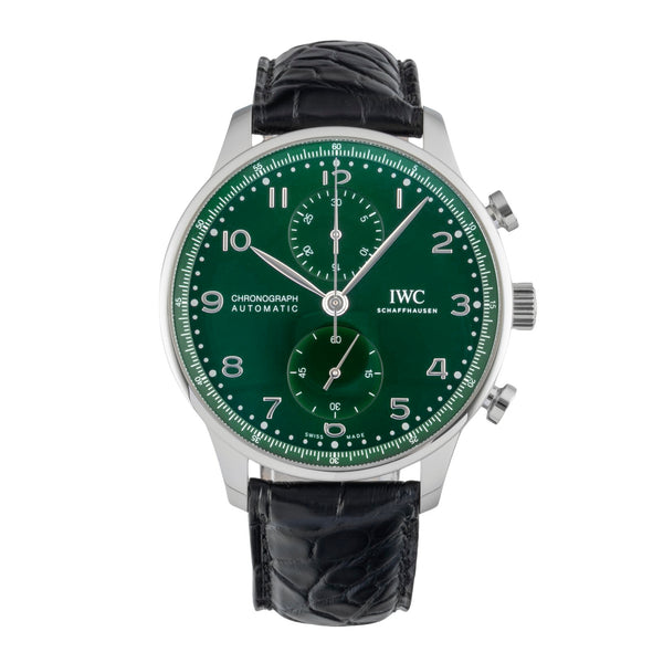 IWC Portugieser cronógrafo acero automático reloj para caballeros IW371615 LP: 9100EUR  [2602136]