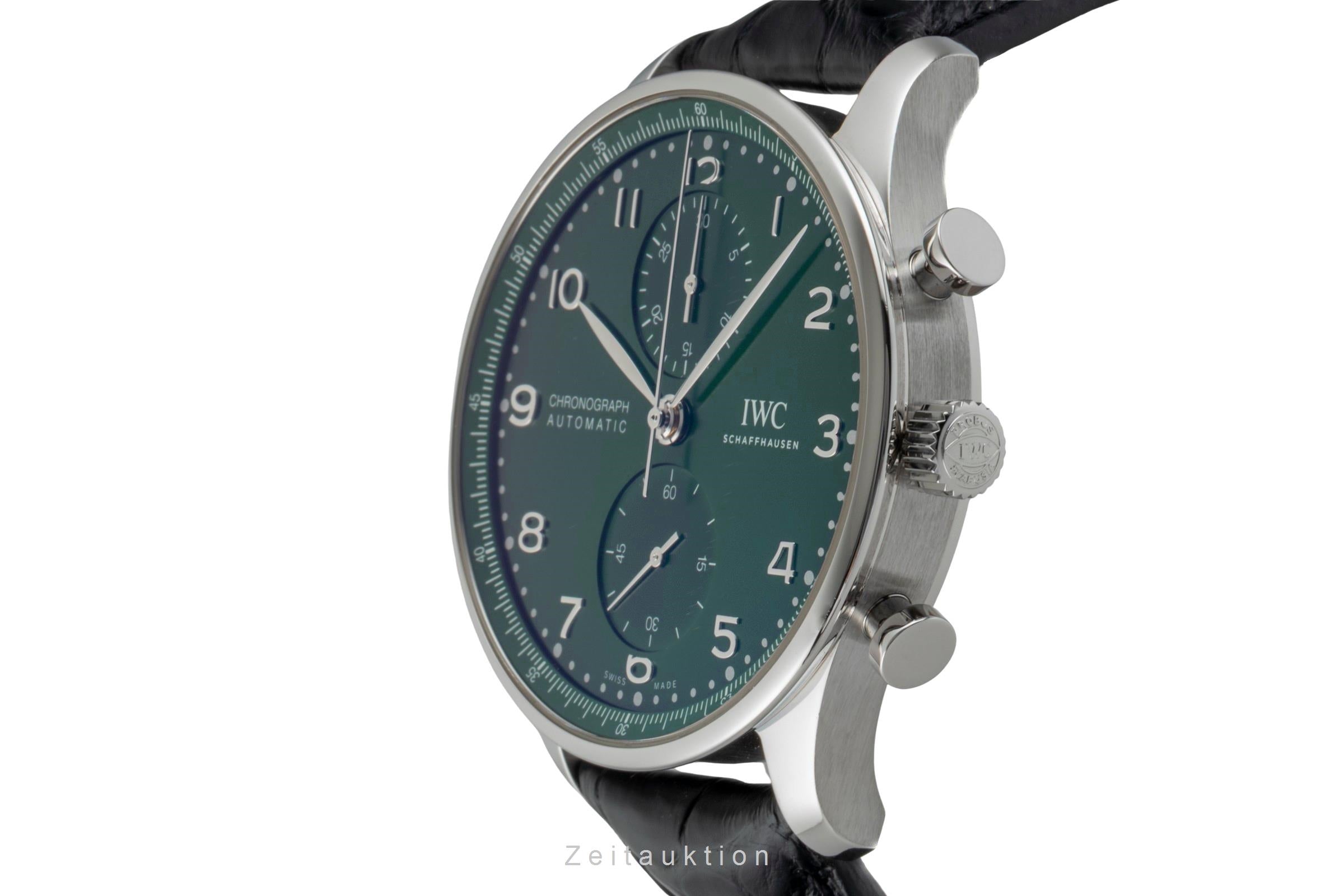 IWC Portugieser cronógrafo acero automático reloj para caballeros IW371615 LP: 9100EUR  [2602136]