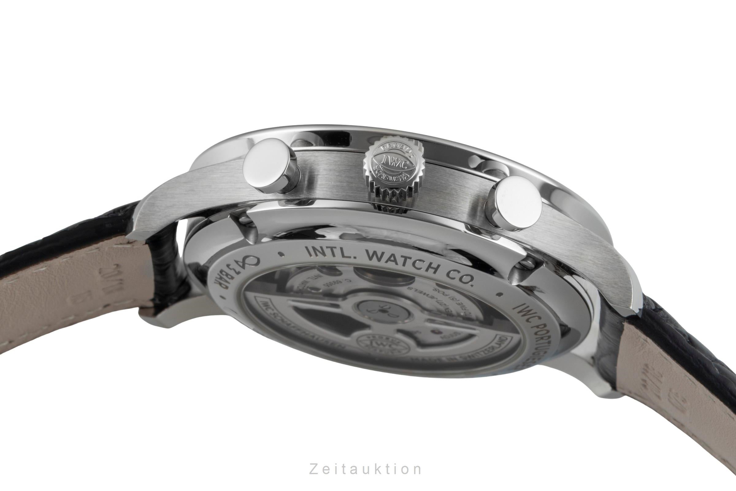 IWC Portugieser cronógrafo acero automático reloj para caballeros IW371615 LP: 9100EUR  [2602136]