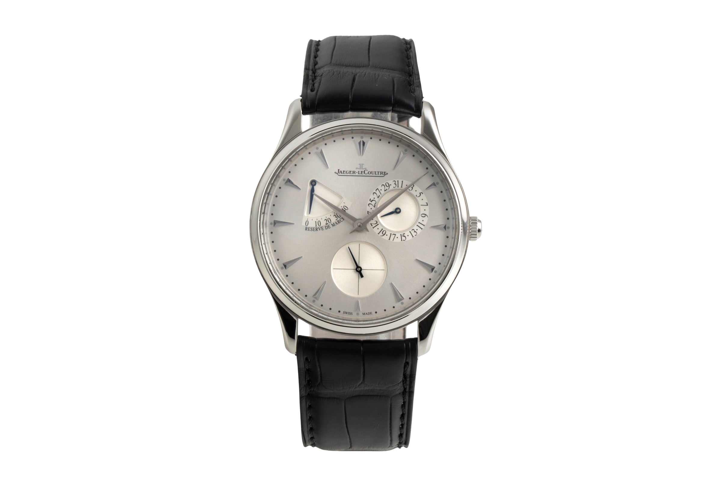 Jaeger LeCoultre Master Ultra Thin acier automatique montre pour hommes Q1378420  , 176.8.38.S LP: 10800EUR  [2602137]