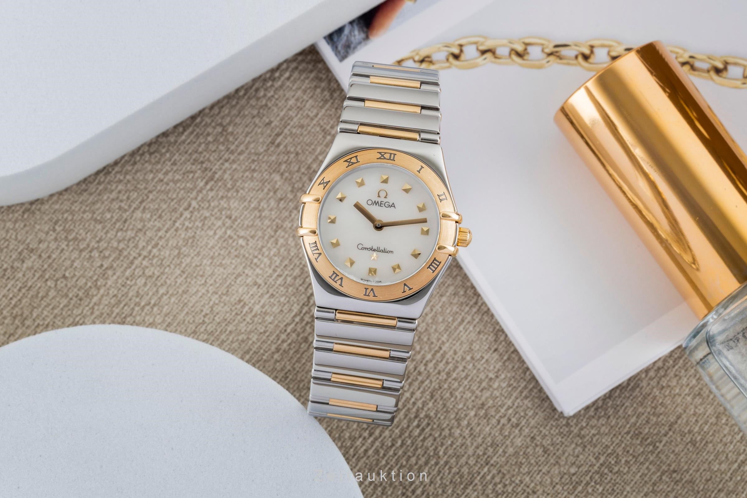 Omega Constellation acier / or  quartz montre pour femmes 1371.71.00  [2602143]