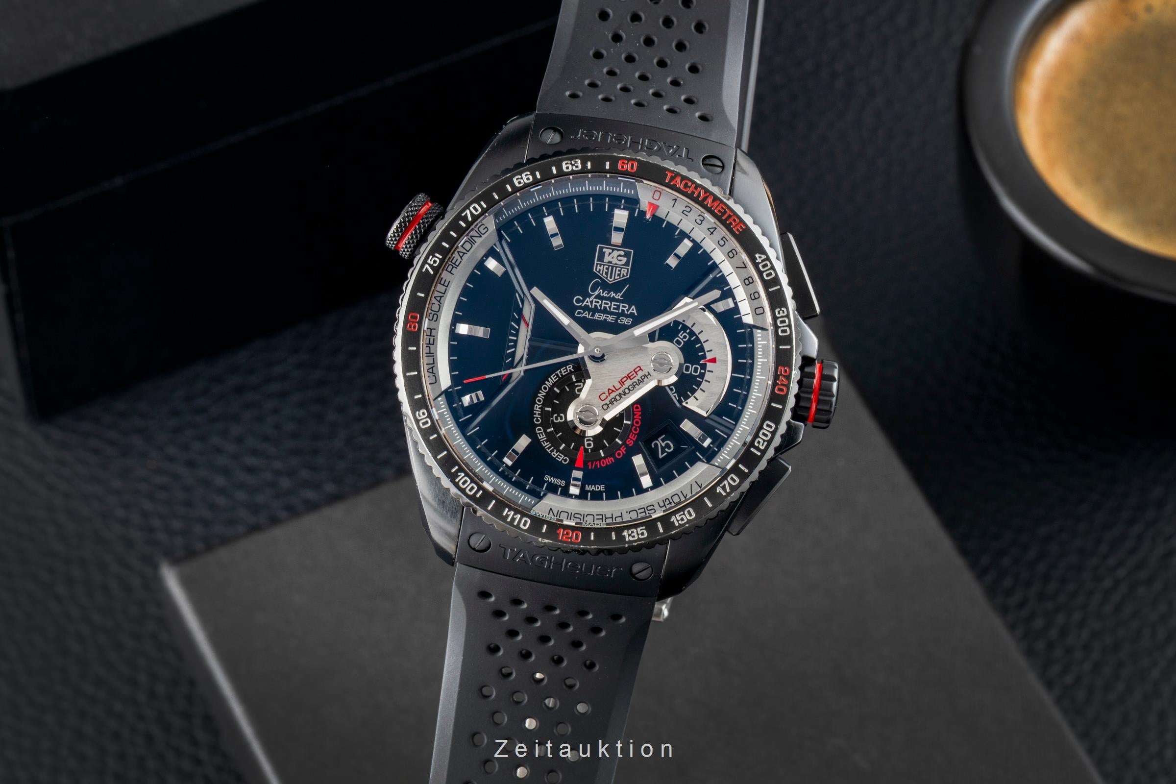 Tag Heuer Carrera Chronograph Titan Automatik Herrenuhr Ref. CAV5185.FT6020  [2602144]