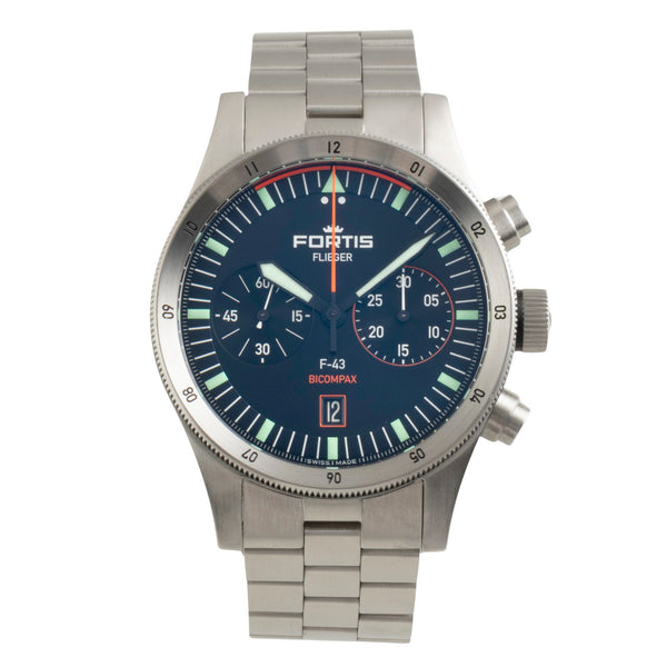 Fortis F-43 cronógrafo acero automático reloj para caballeros F.424.0004  [2602148]