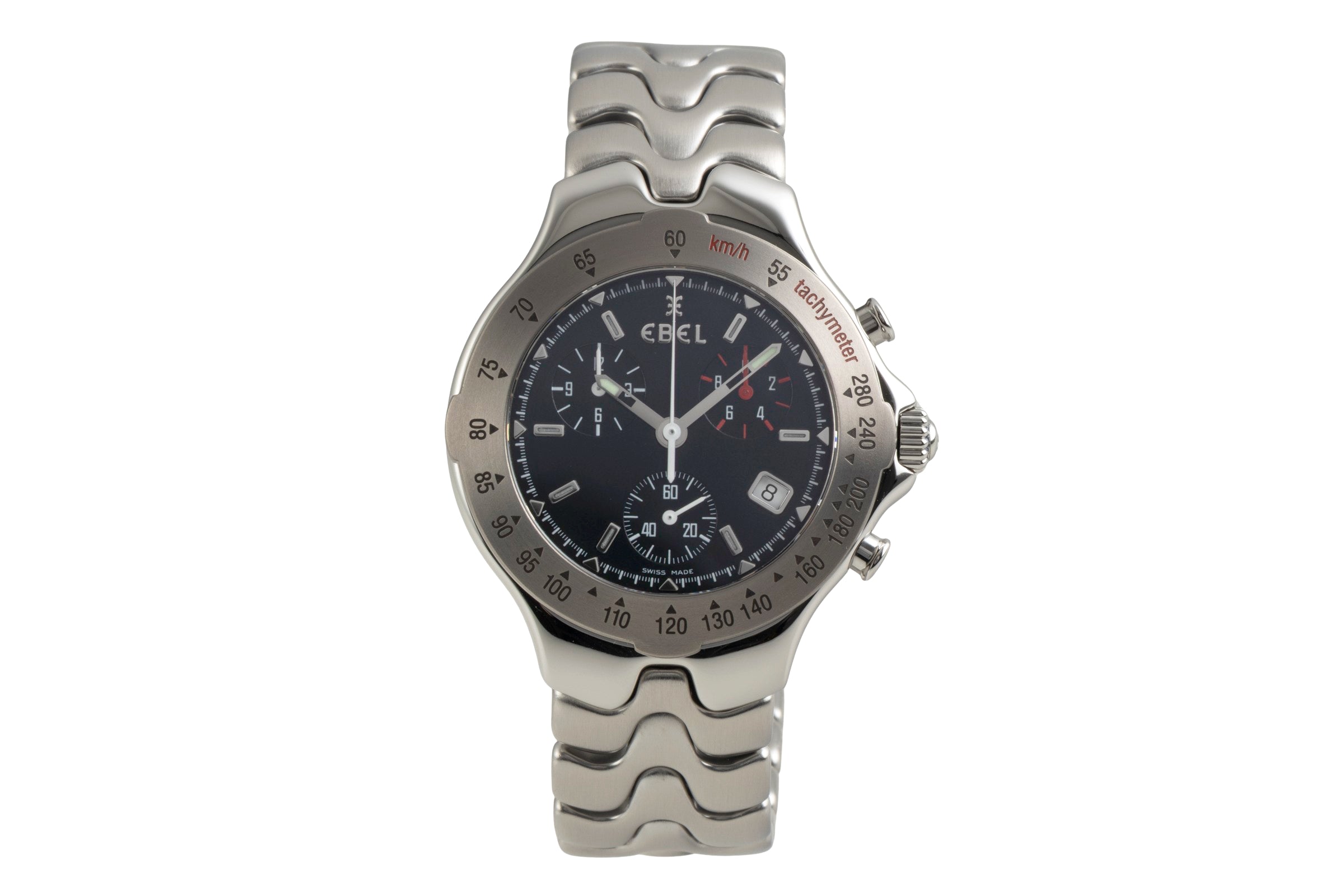 Ebel Sportwave chronograph steel / titanium quartz men's watch E9251642  [2602149]