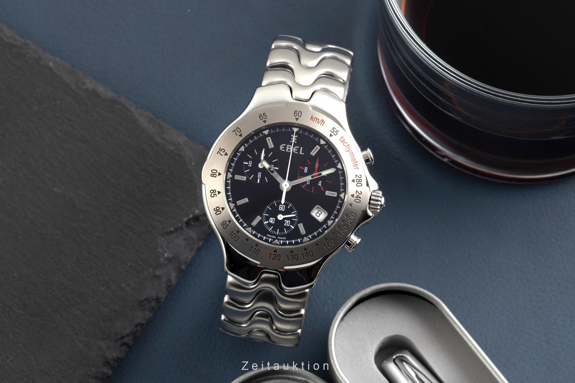 Ebel Sportwave Stahl / Titan Chronograph Ref. E9251642 Box [2602149]