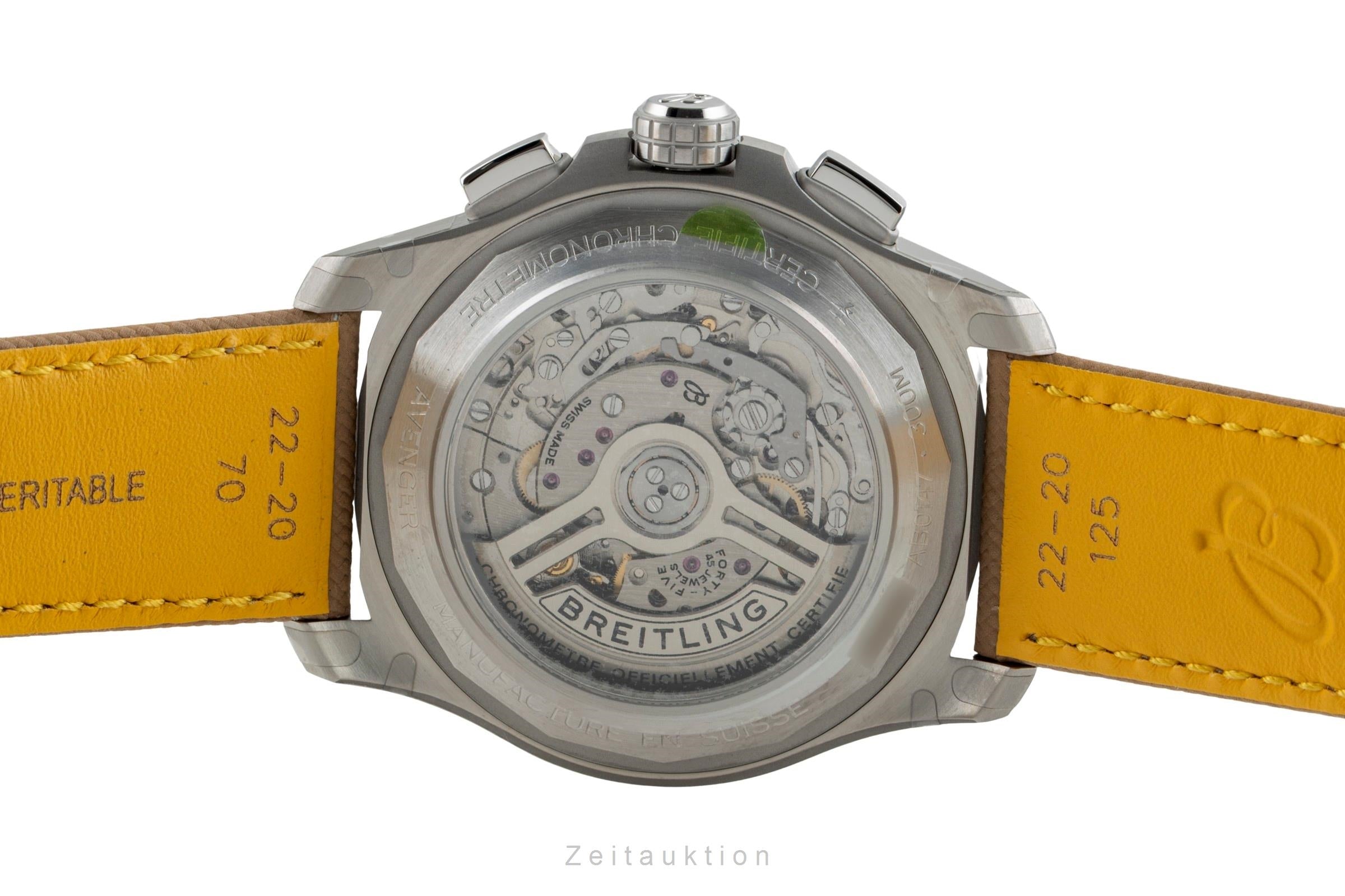 Breitling Avenger cronógrafo acero automático reloj para caballeros AB0147101A1X1 LP: 6900EUR  [2602154]