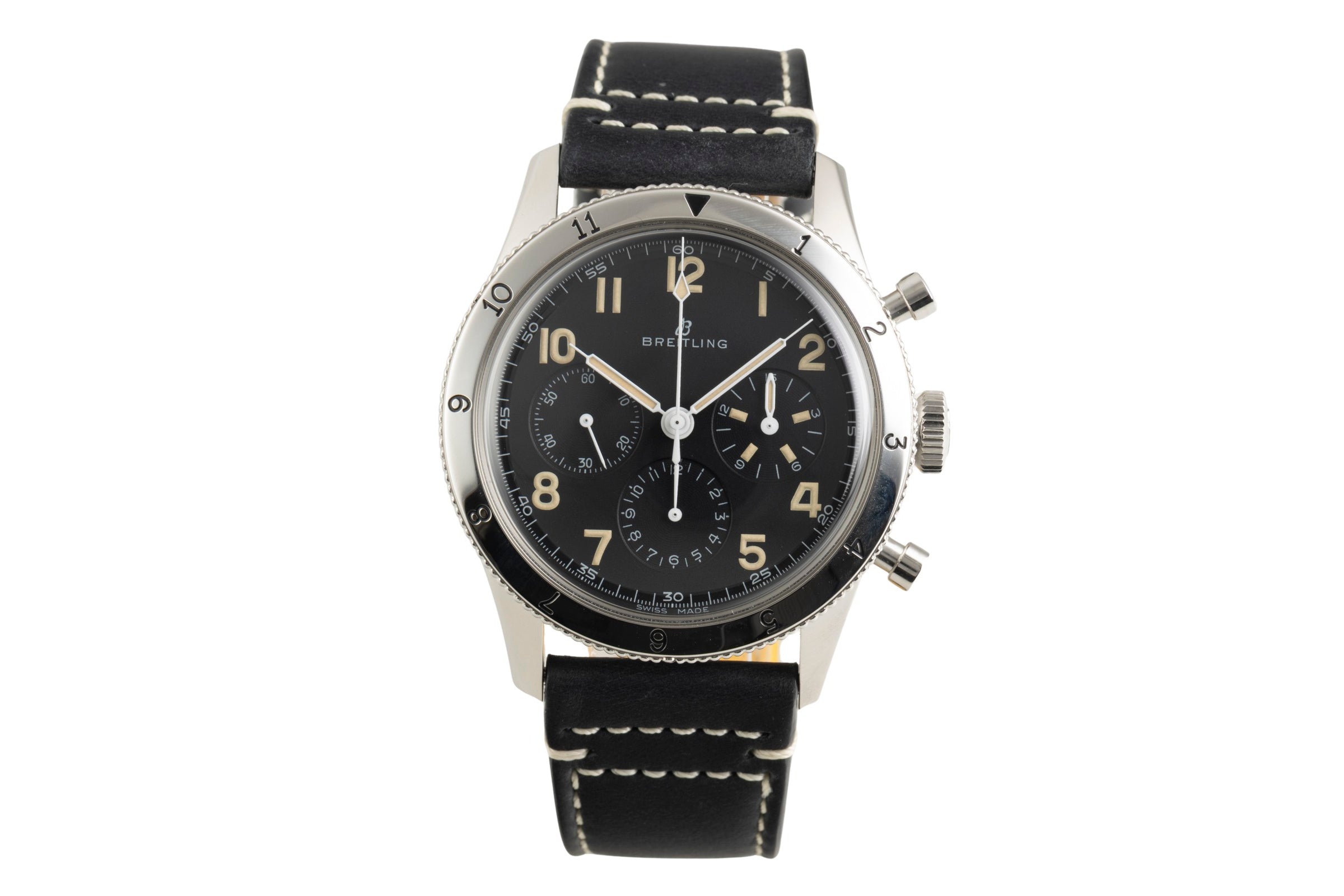 Breitling Avi chronographe acier à remontage manuel montre pour hommes AB0920131B1X1 LP: 8450EUR  [2602161]