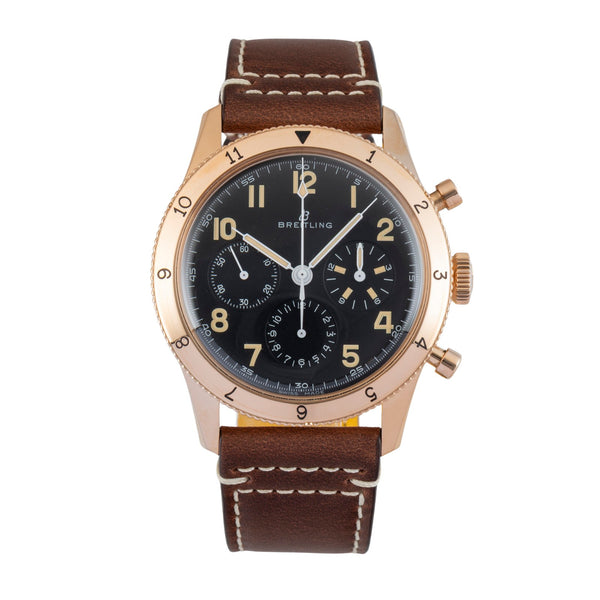 Breitling Avi chronograph 18 ct red gold manual winding men's watch RB0920131B1X1 LP: 25500EUR  [2602162]