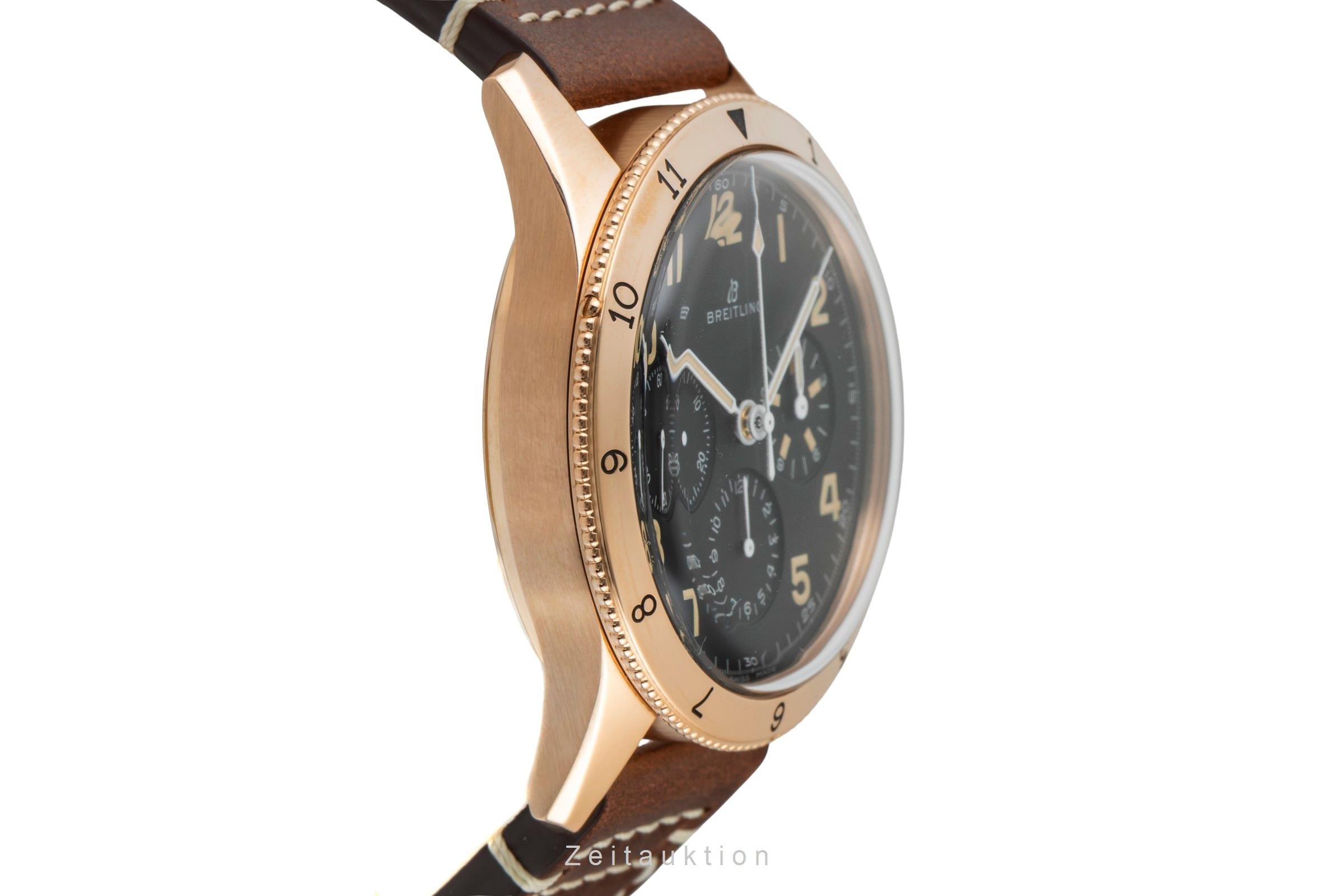Breitling Avi chronograph 18 ct red gold manual winding men's watch RB0920131B1X1 LP: 25500EUR  [2602162]