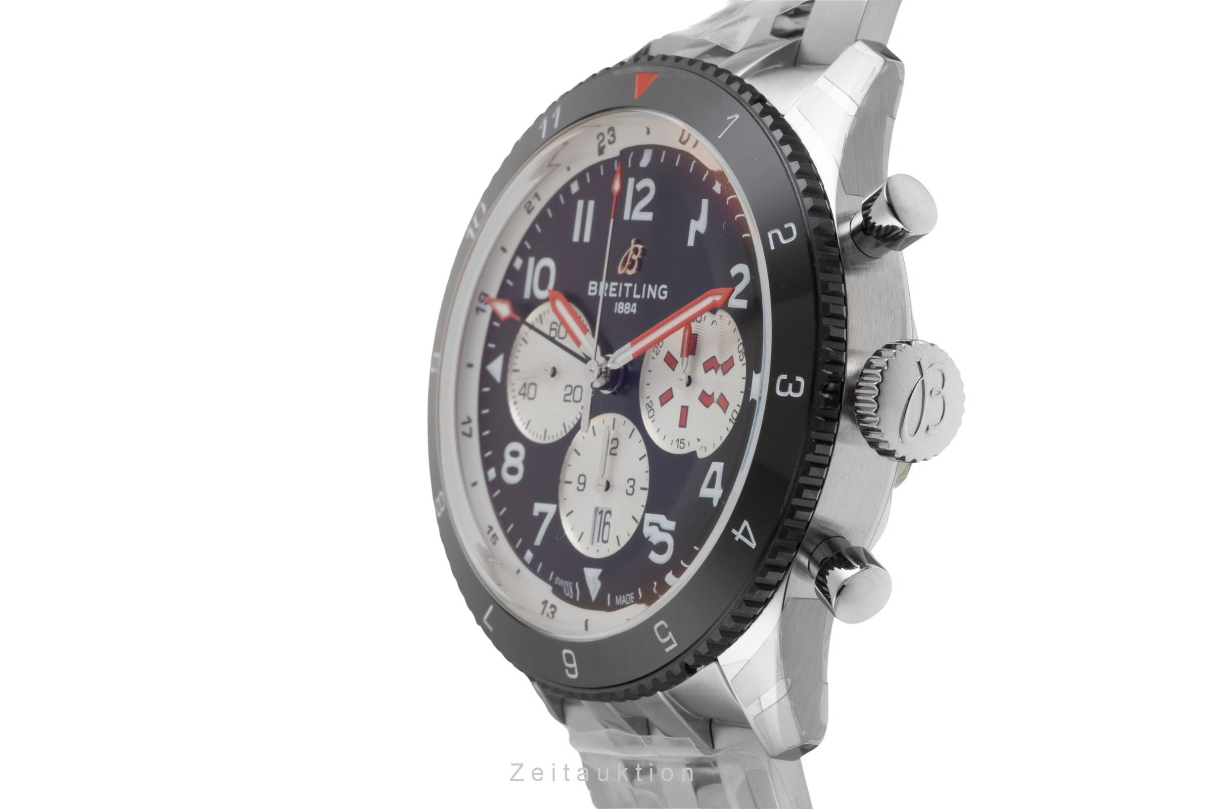 Breitling Super Avi cronógrafo acero automático reloj para caballeros YB04451A1B1A1 LP: 11600EUR  [2602163]