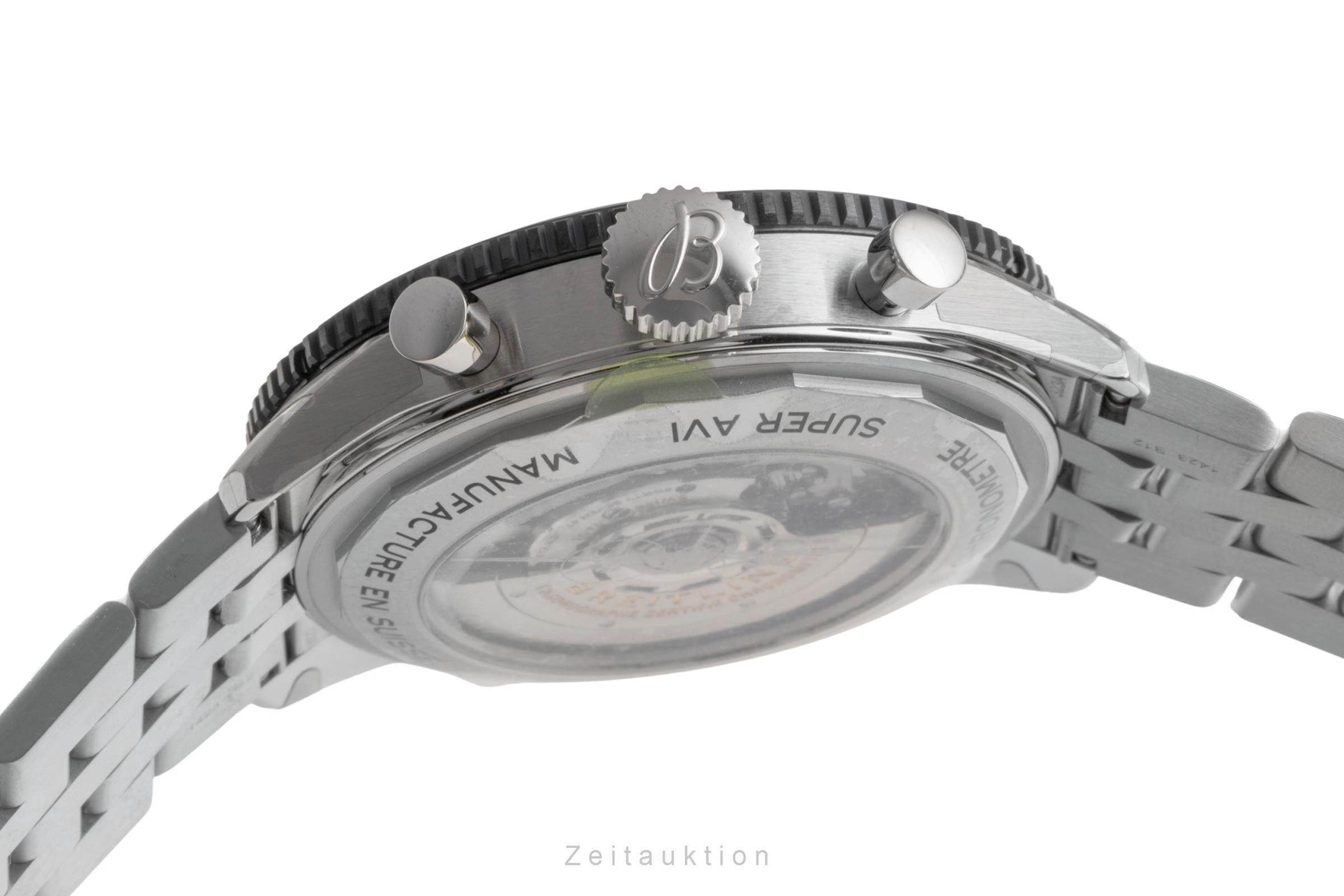 Breitling Super Avi cronógrafo acero automático reloj para caballeros YB04451A1B1A1 LP: 11600EUR  [2602163]