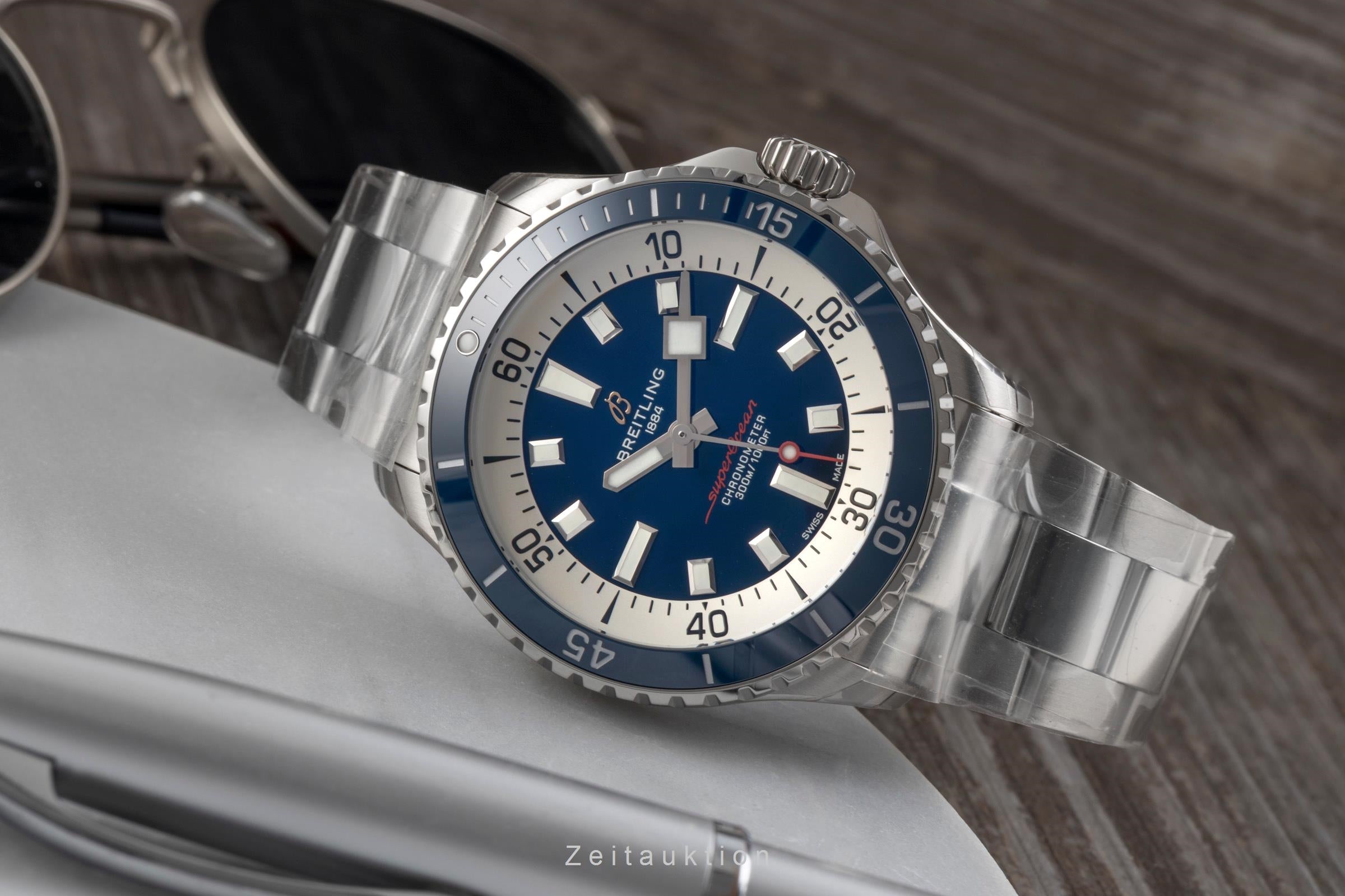 Breitling Superocean 42 Stahl Automatik Ref. A17375E71C1A1 B&P NP: 5650,- € [2602168]