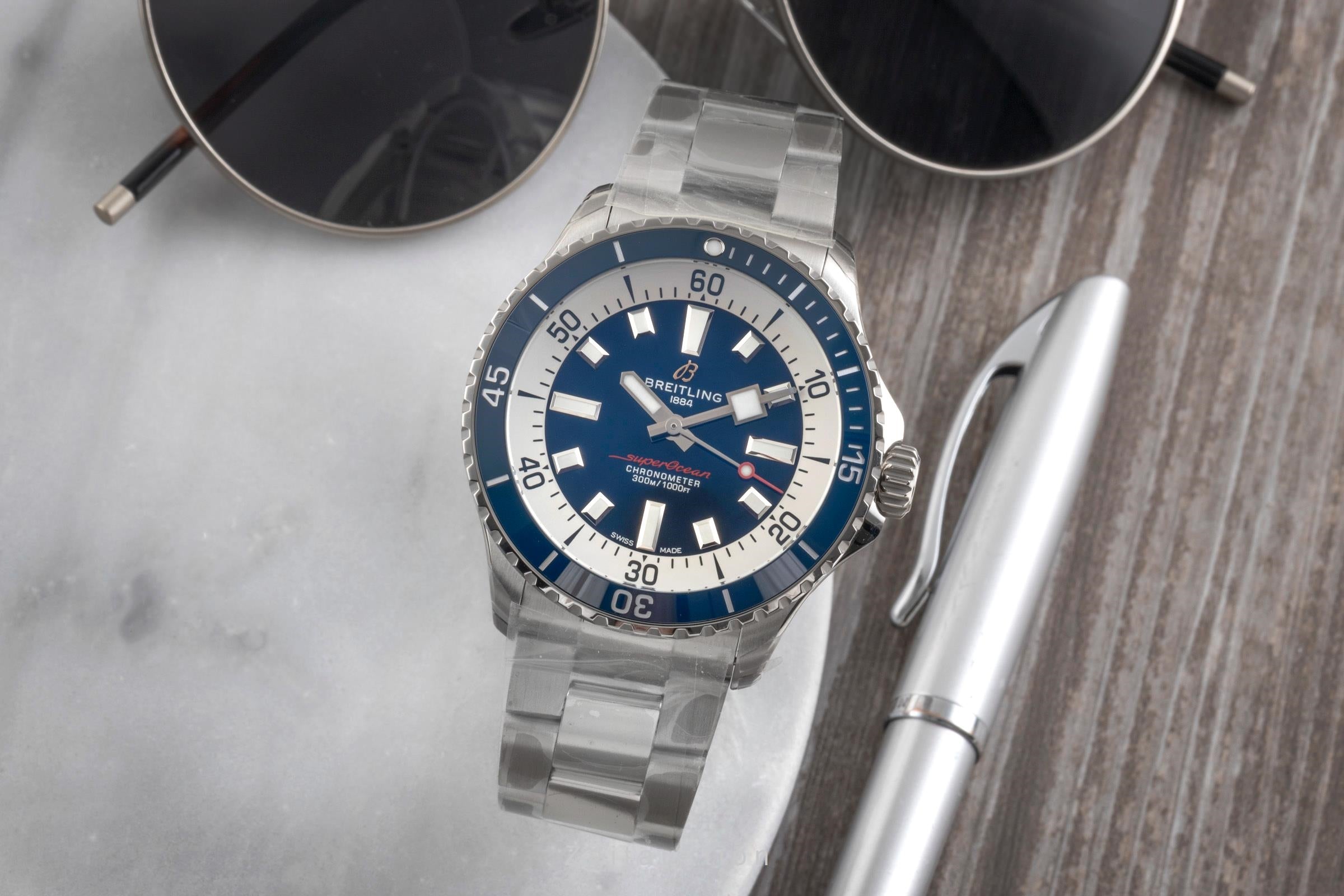Breitling Superocean 42 Stahl Automatik Ref. A17375E71C1A1 B&P NP: 5650,- € [2602168]
