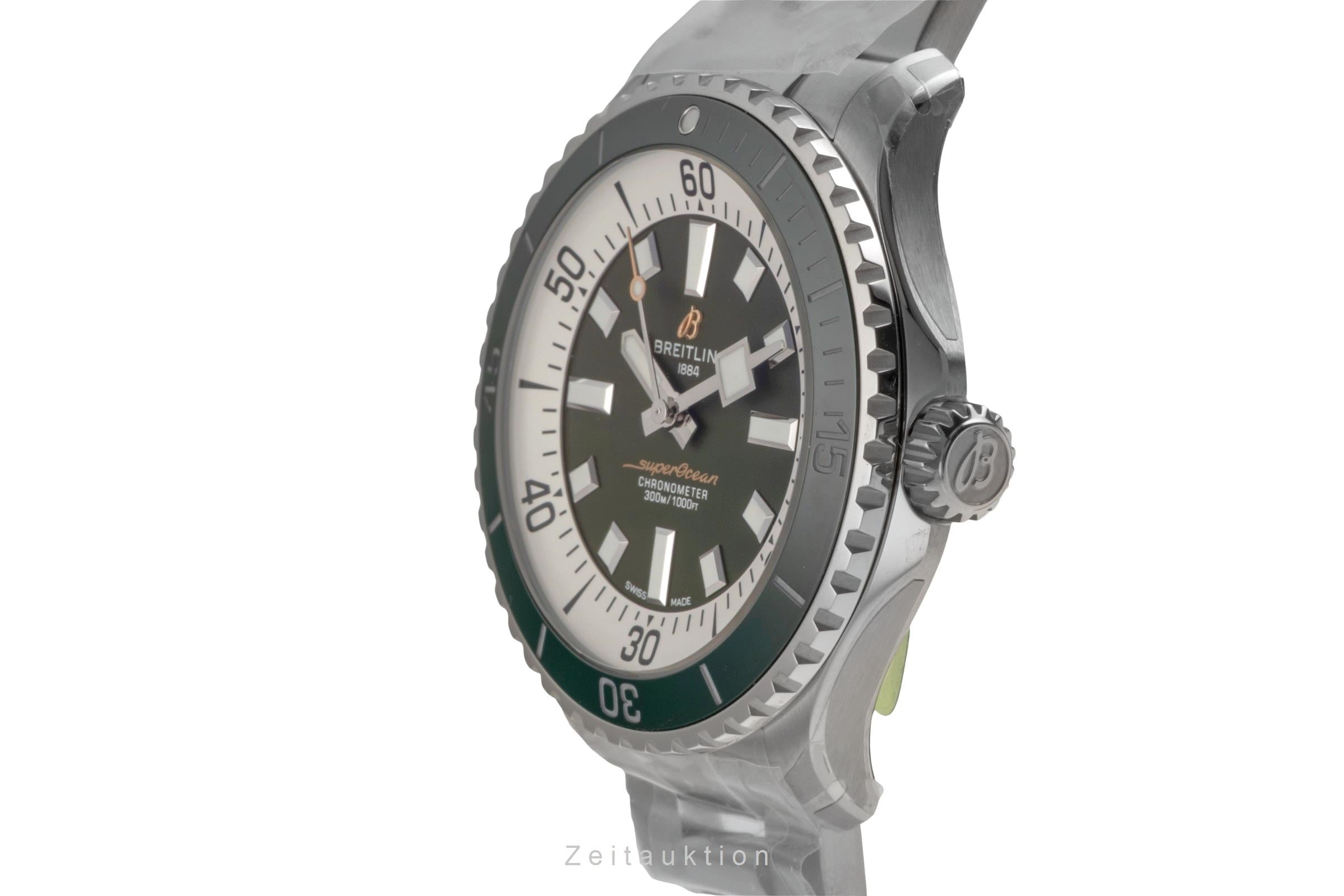 Breitling Superocean Automatic 44 Green Herrenuhr Ref A17376A31L1A1 NP: 5650,- € [2602170]