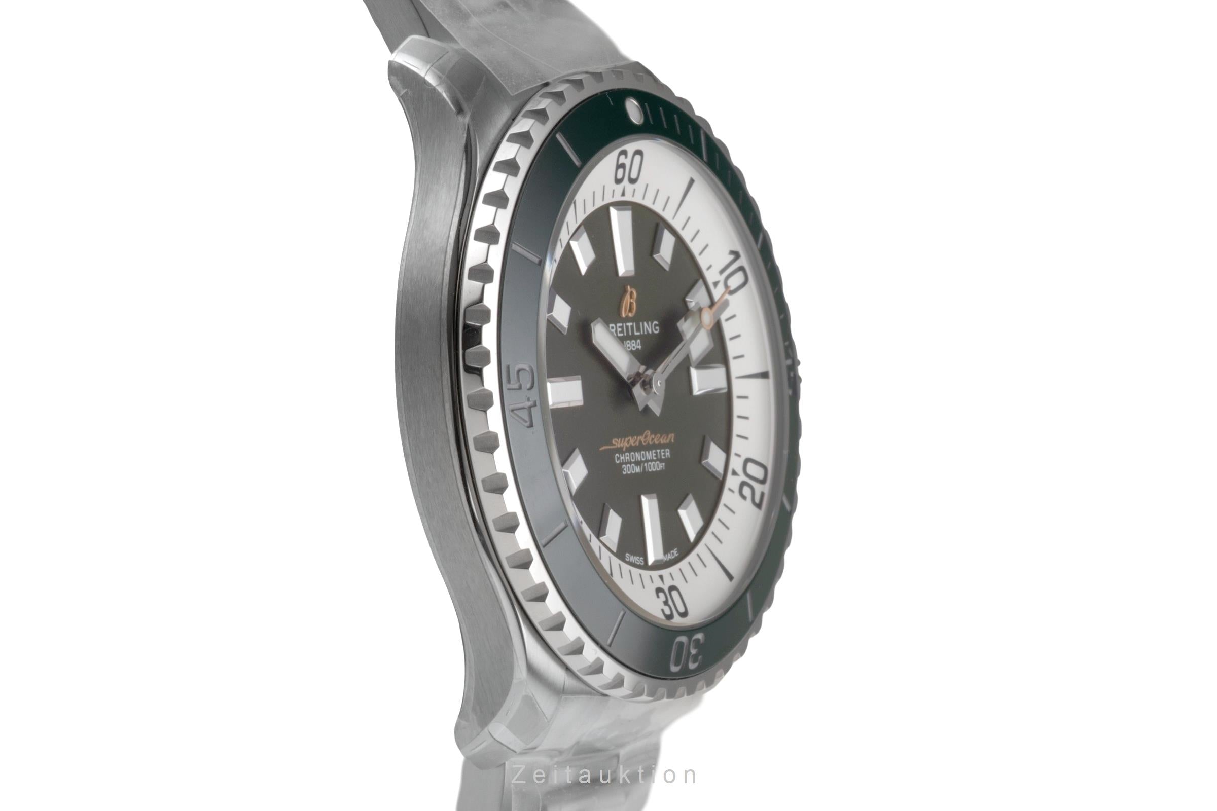 Breitling Superocean Automatic 44 Green Herrenuhr Ref A17376A31L1A1 NP: 5650,- € [2602170]