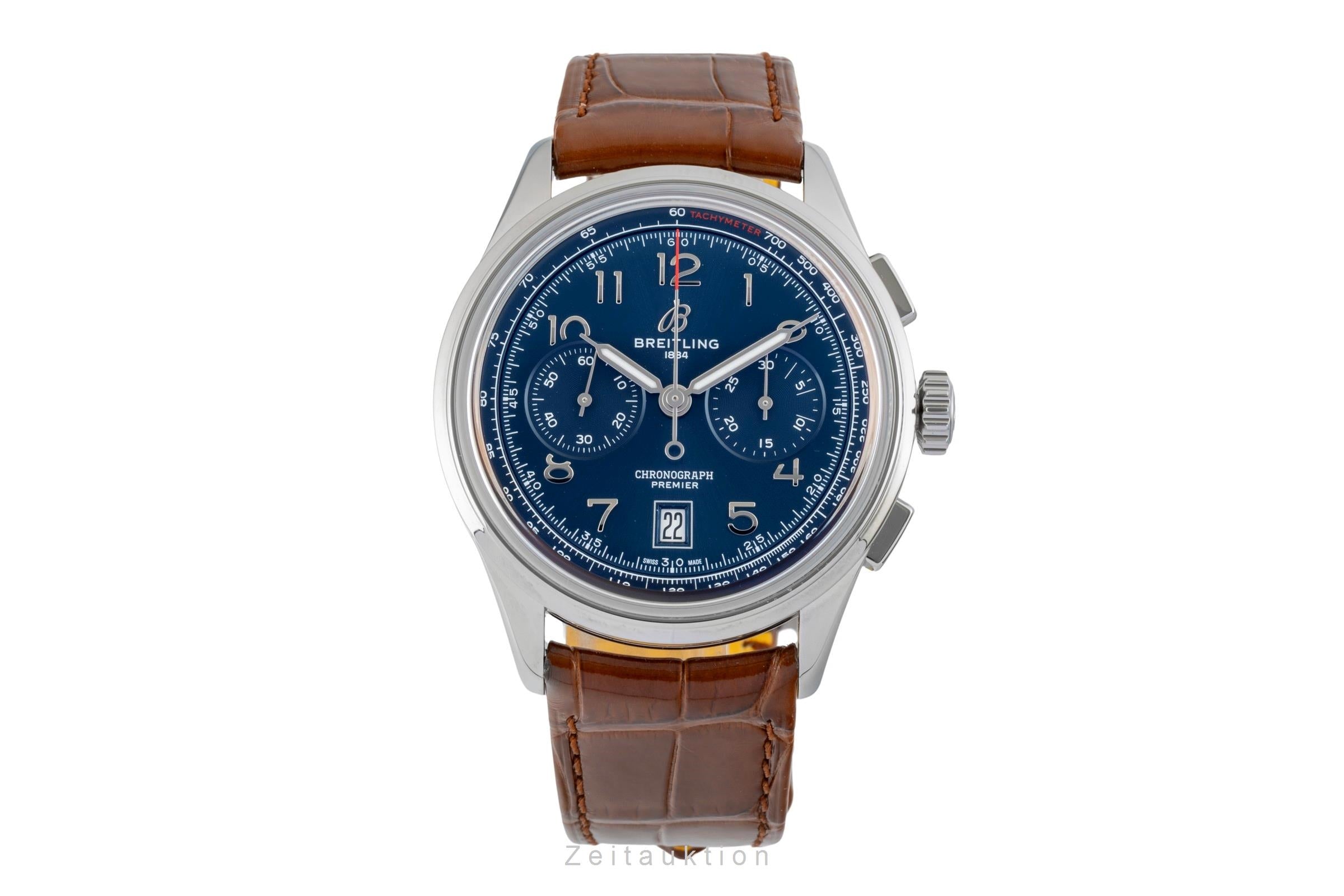 Breitling Premier cronógrafo acero automático reloj para caballeros AB0145171C1P1 LP: 9000EUR  [2602184]