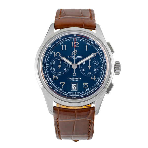 Breitling Premier cronógrafo acero automático reloj para caballeros AB0145171C1P1 LP: 9000EUR  [2602184]