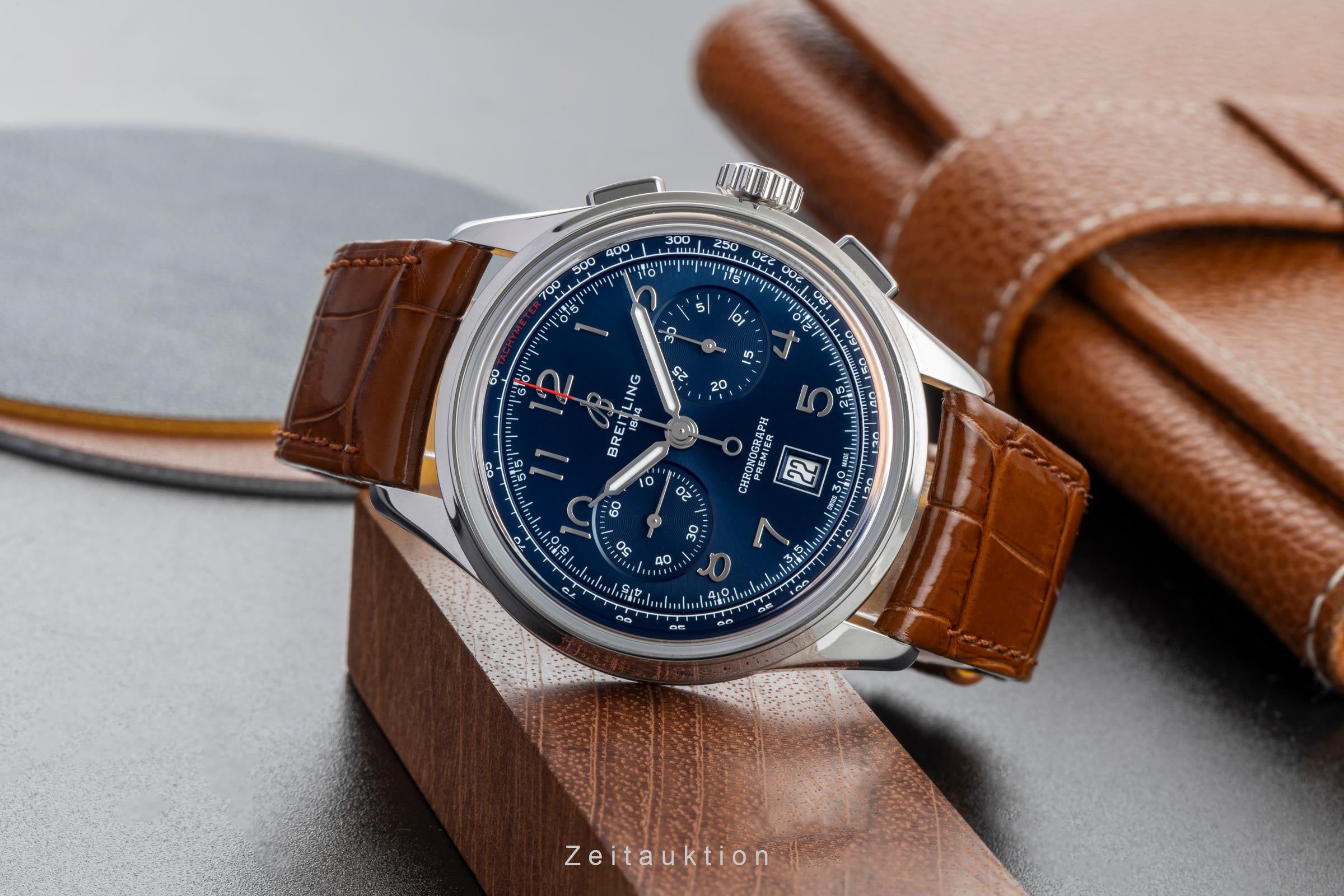 Breitling Premier cronógrafo acero automático reloj para caballeros AB0145171C1P1 LP: 9000EUR  [2602184]