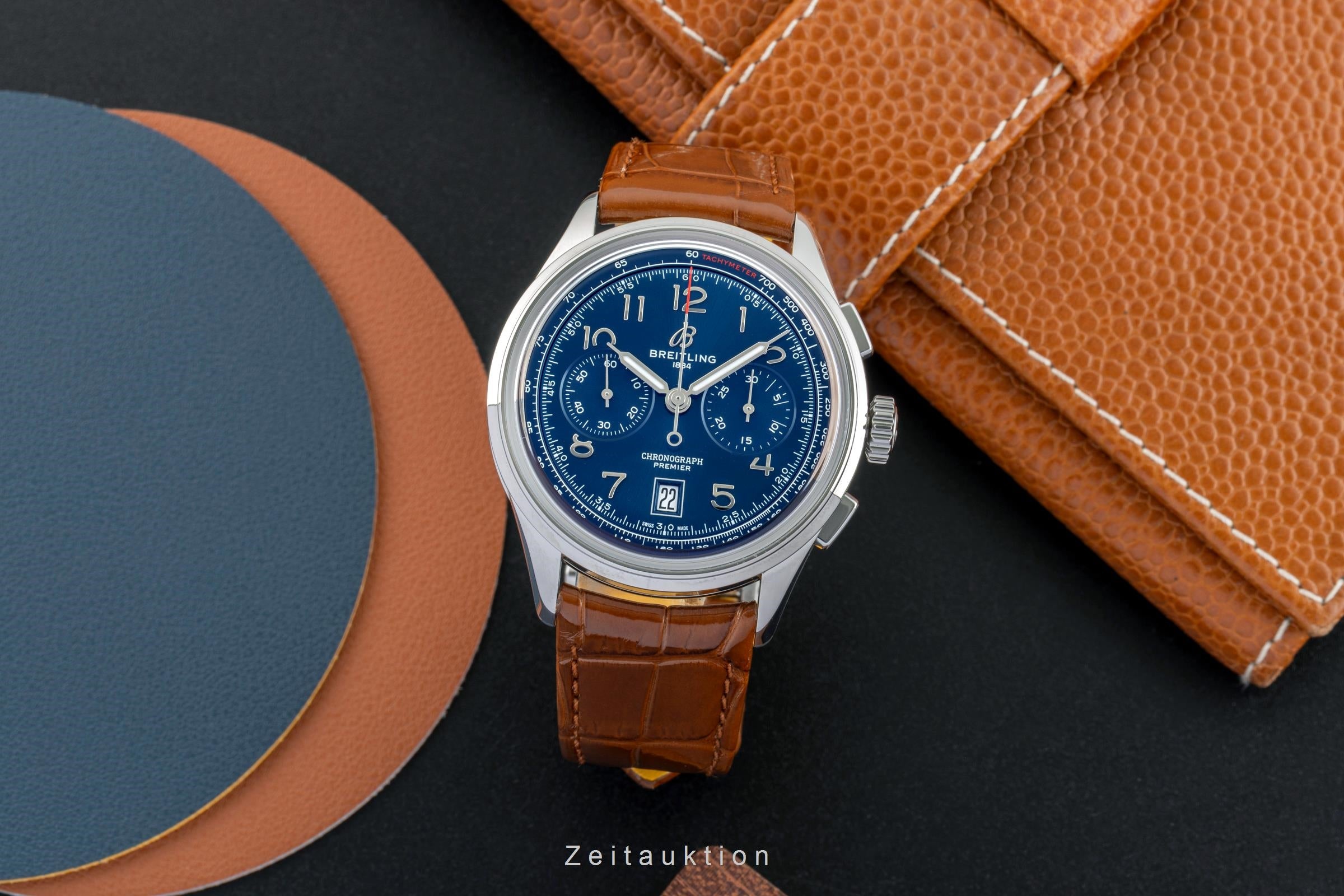 Breitling Premier cronógrafo acero automático reloj para caballeros AB0145171C1P1 LP: 9000EUR  [2602184]